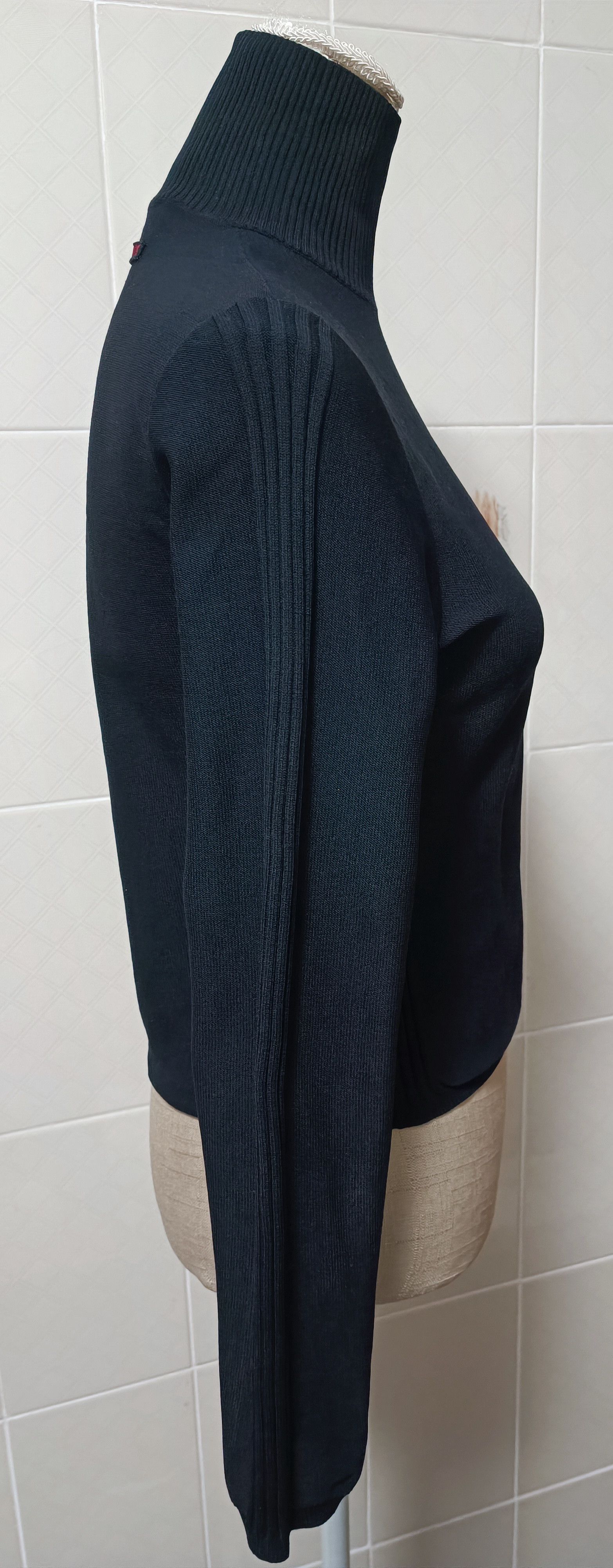 Jean Paul Gaultier 90's - Nylon knit JPG high-neck sweater Size M / US 6-8 / IT 42-44 - 5 Thumbnail