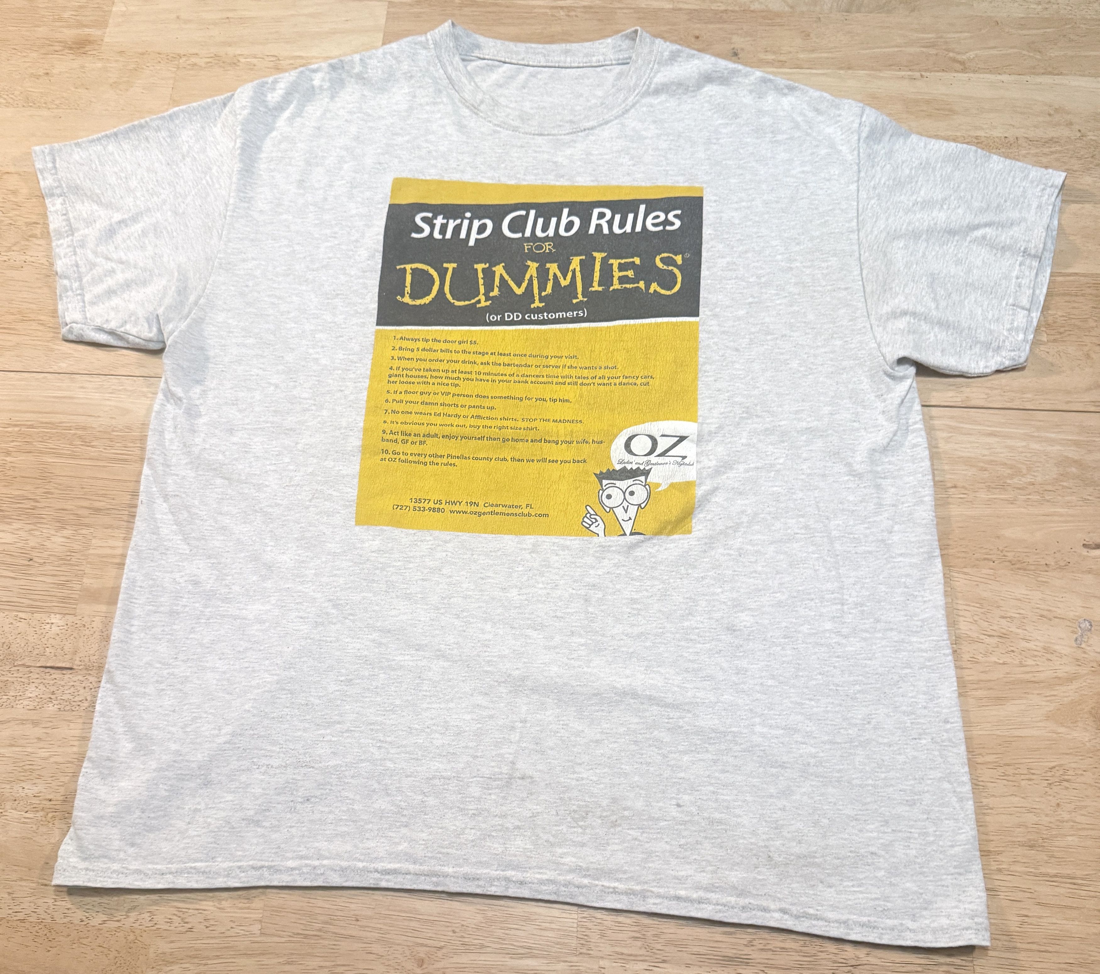 Vintage Oz Strip Club Rules For Dummies XL Rare 1 of 1 Size US XL / EU 56 / 4 - 3 Thumbnail