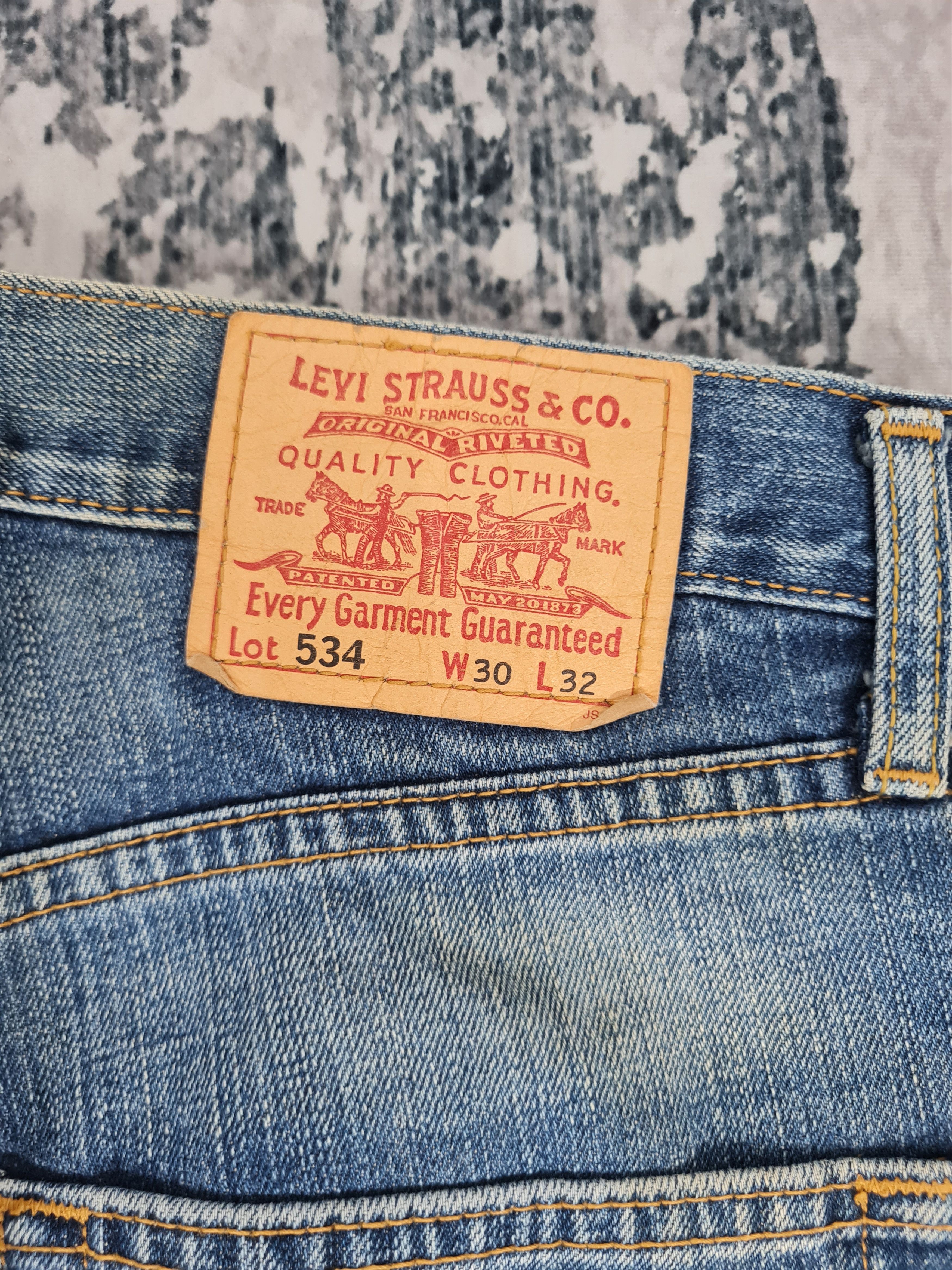 Levi's Vintage Clothing Vintage LEVIS 534 Straight Cut Blue Jeans L0370 Size 30X29.5 Size US 30 / EU 46 - 9 Thumbnail