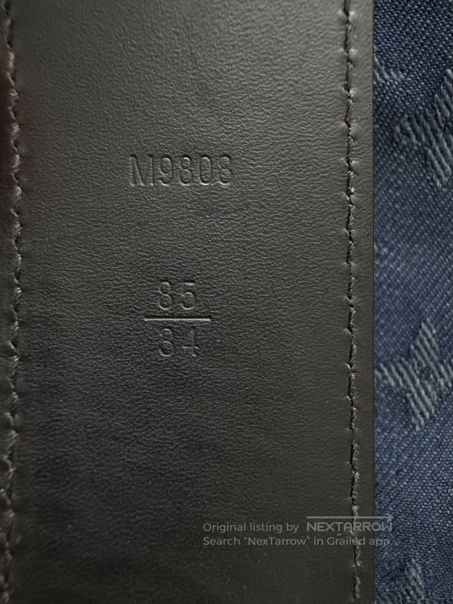Louis Vuitton Louis Vuitton Classic Damier Black Belt. Size ONE SIZE - 5 Thumbnail
