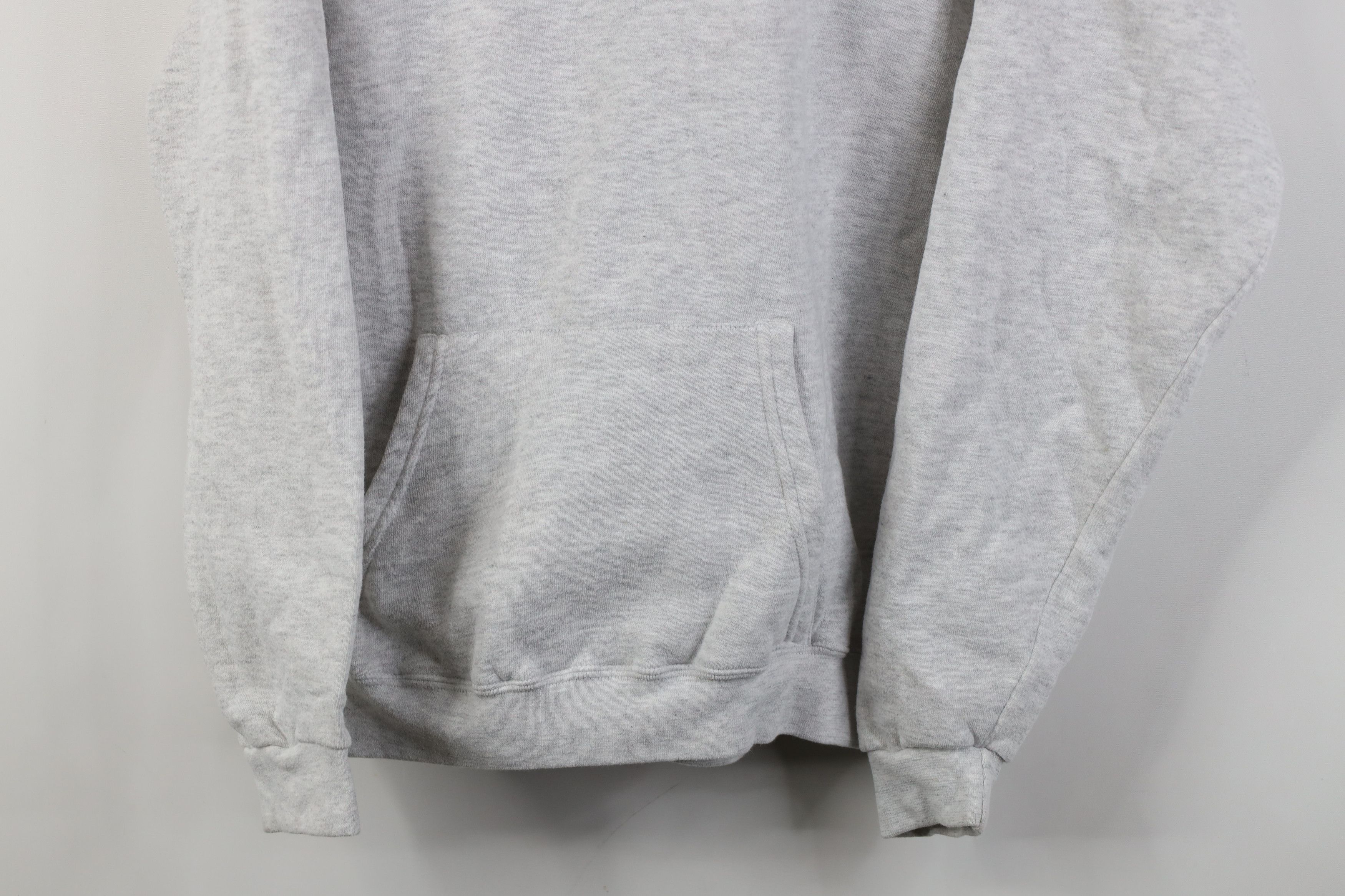 Vintage Vintage 90s Streetwear Blank Hoodie Sweatshirt Heather Gray Size US L / EU 52-54 / 3 - 3 Thumbnail
