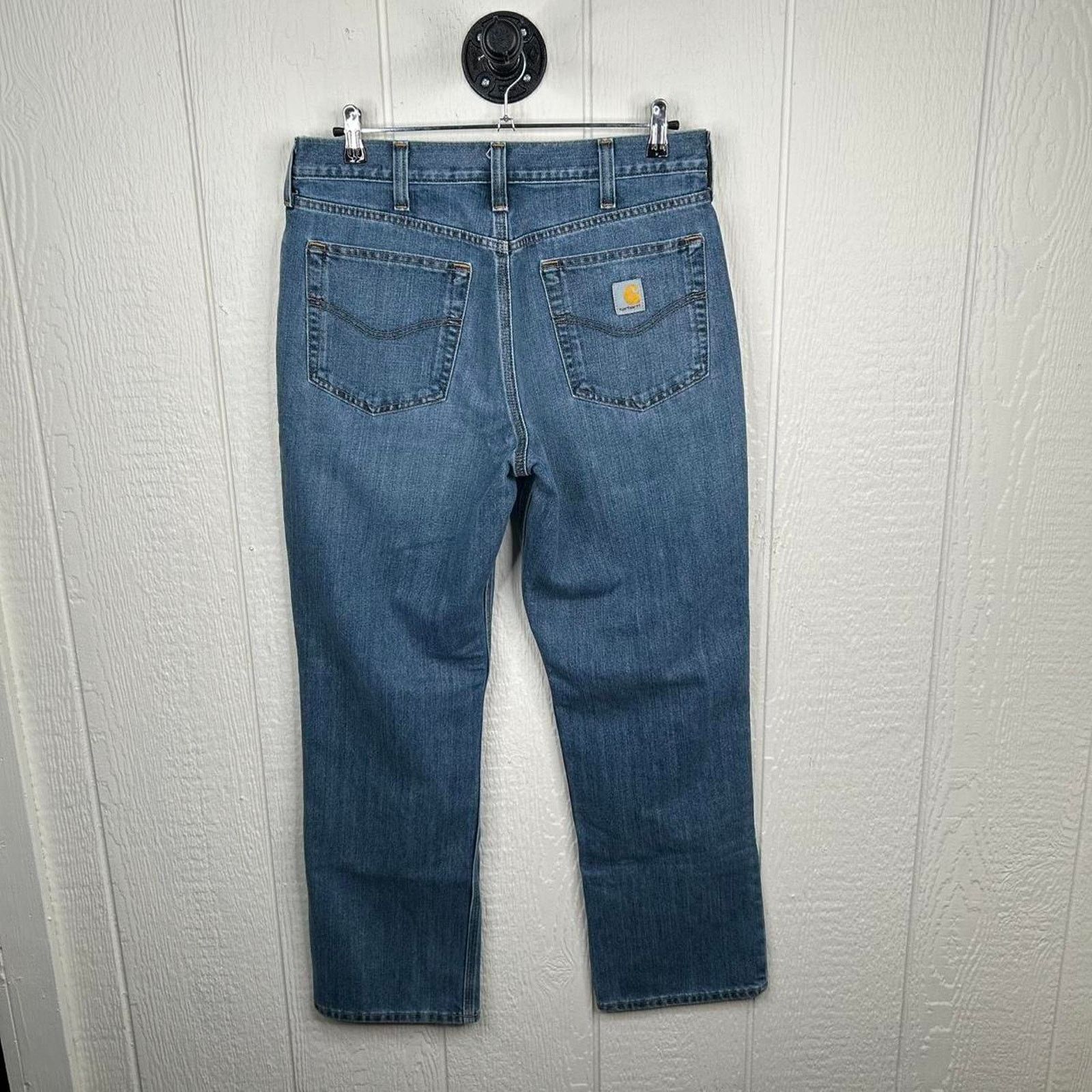 Carhartt Y2K Carhartt Workwear Medium Wash Straight Leg Jeans 34x30 Size US 34 / EU 50 - 6 Thumbnail