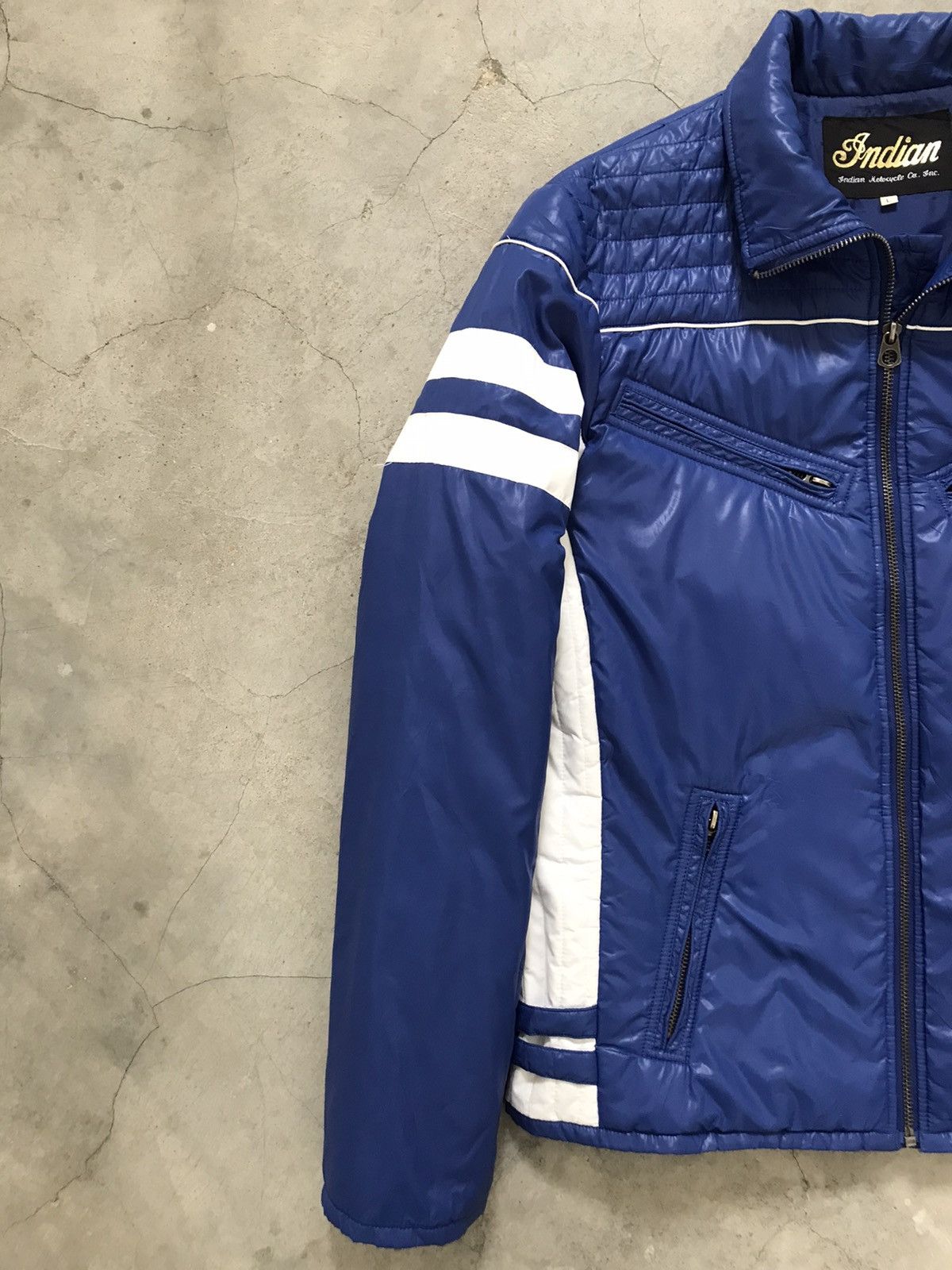 Indian Motorcycle Indian Motorcycles Blue Lightweight Quilted Jacket Size US M / EU 48-50 / 2 - 13 Thumbnail
