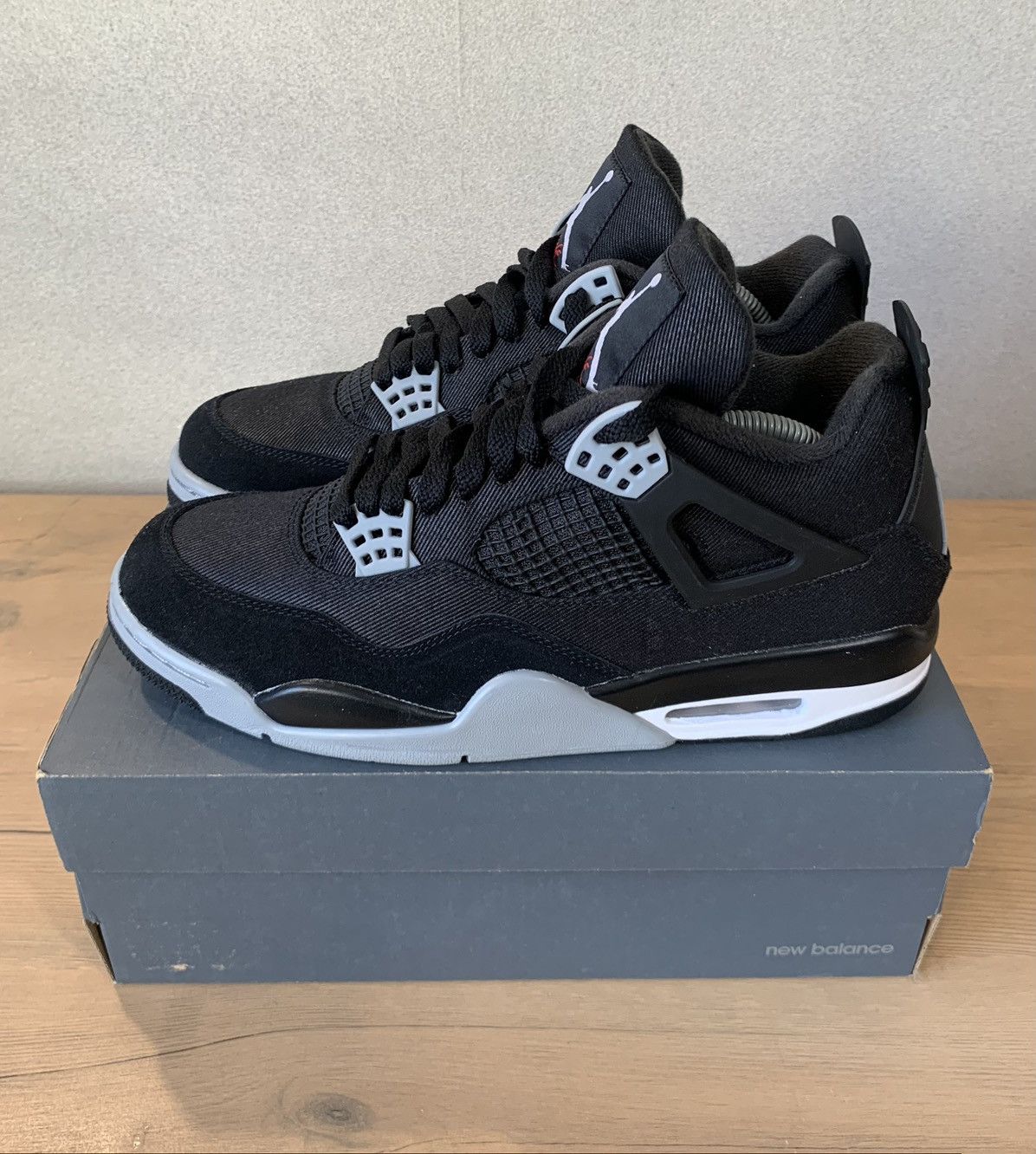 image of Nike Jordan 4 Black Canvas Se Shoes, Men's (Size 10)