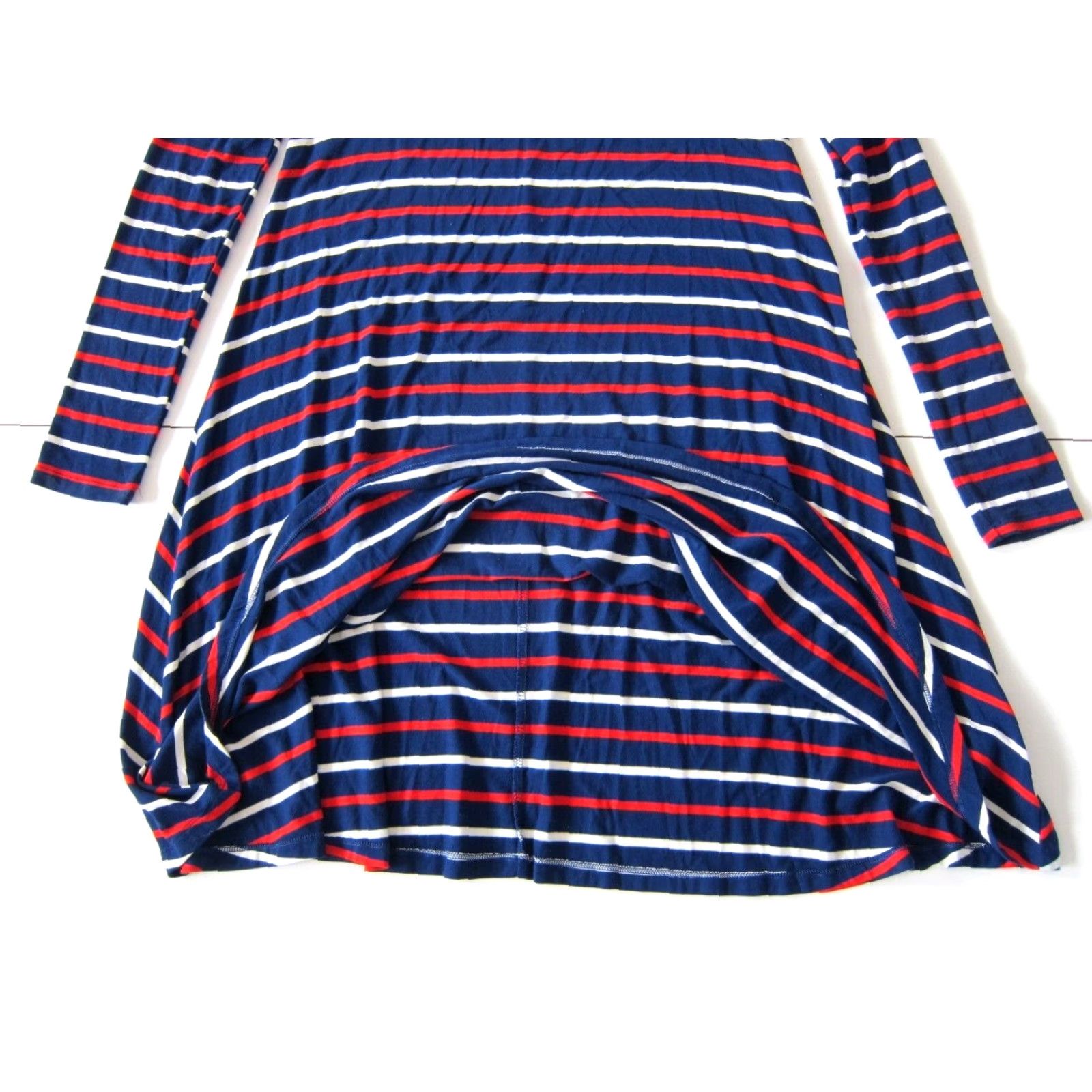 Old Navy Old Navy Red White Blue Stripe Stretch Long Sleeve Shift Dress Small Size S / US 4 / IT 40 - 7 Thumbnail
