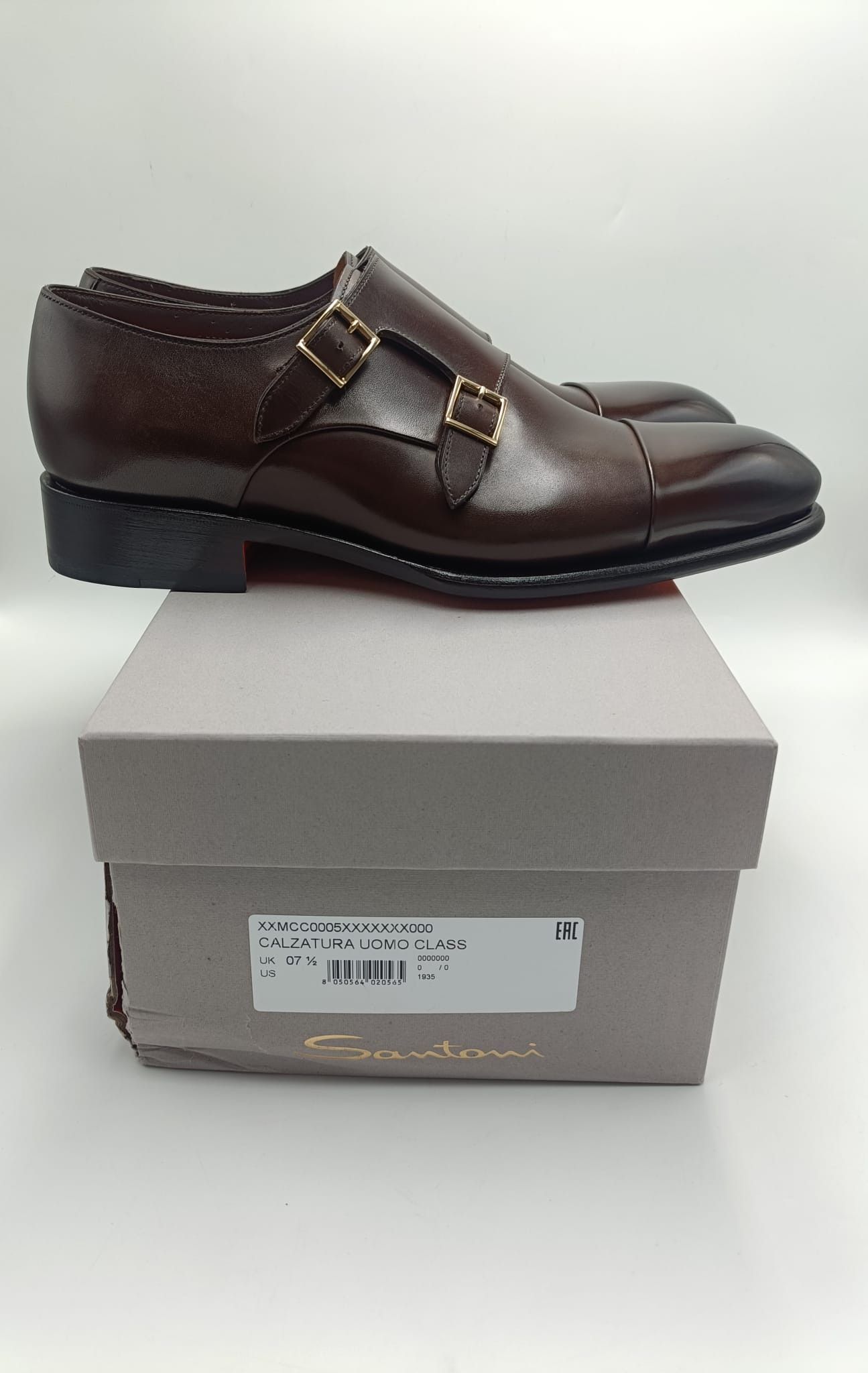 Santoni Santoni double monk strap shoes in dark brown leather Size US 8.5 / EU 41-42 - 7 Thumbnail