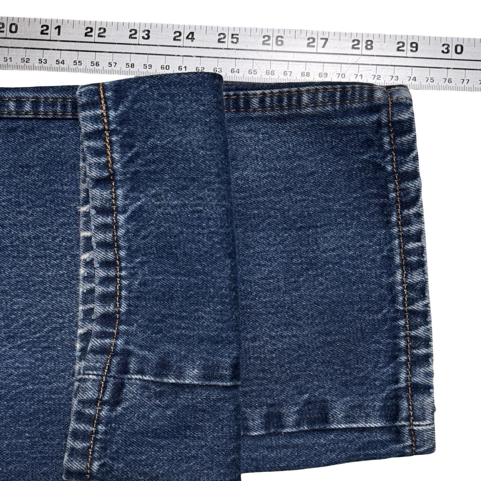 Levi's Levi 505 Jeans Mens 34x30 Blue Light Wash Regular Straight Size US 34 / EU 50 - 5 Thumbnail