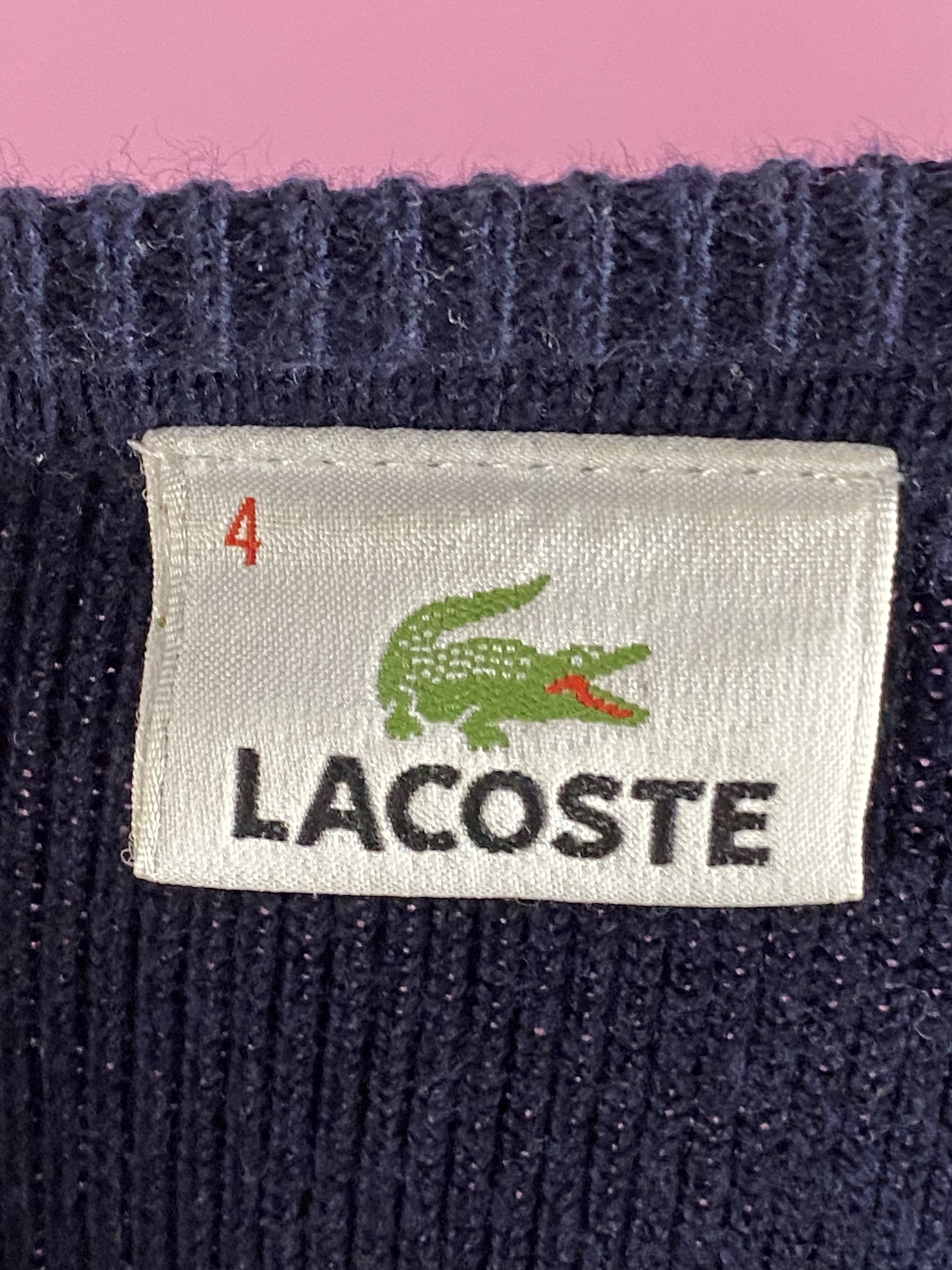 Lacoste × Vintage Lacoste Vintage Men's Sweater - Size S Size US S / EU 44-46 / 1 - 4 Thumbnail