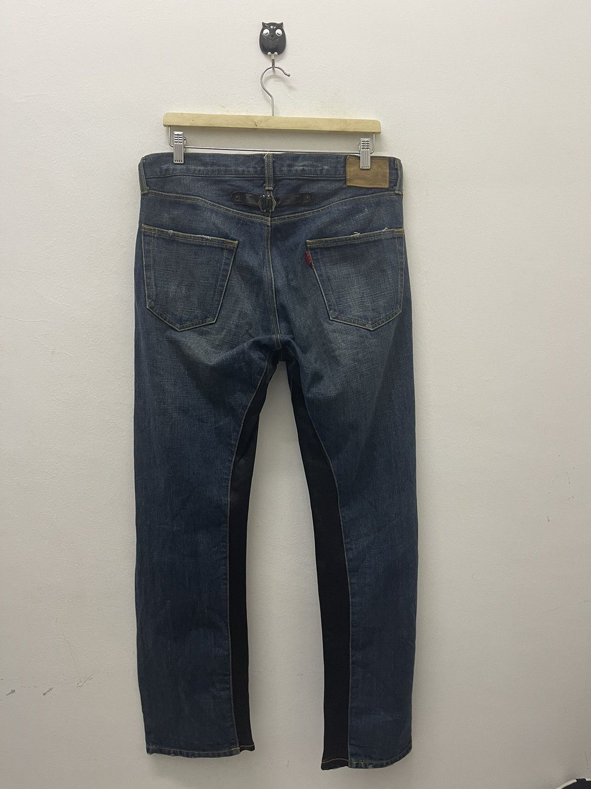 Sasquatchfabrix Rare Vintage SASQUATCHfabrix Leather Crop Trim Made In Japan Size US 33 - 12 Thumbnail