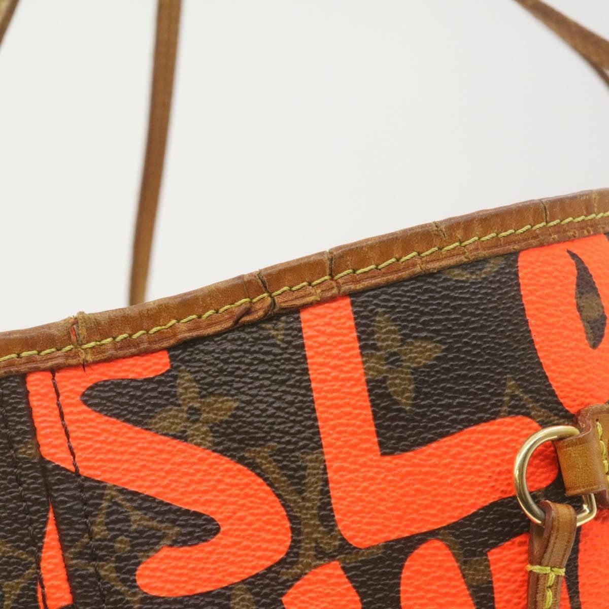 Louis Vuitton LOUIS VUITTON Monogram Graffiti Neverfull GM Tote Bag M93702 Size ONE SIZE - 9 Thumbnail