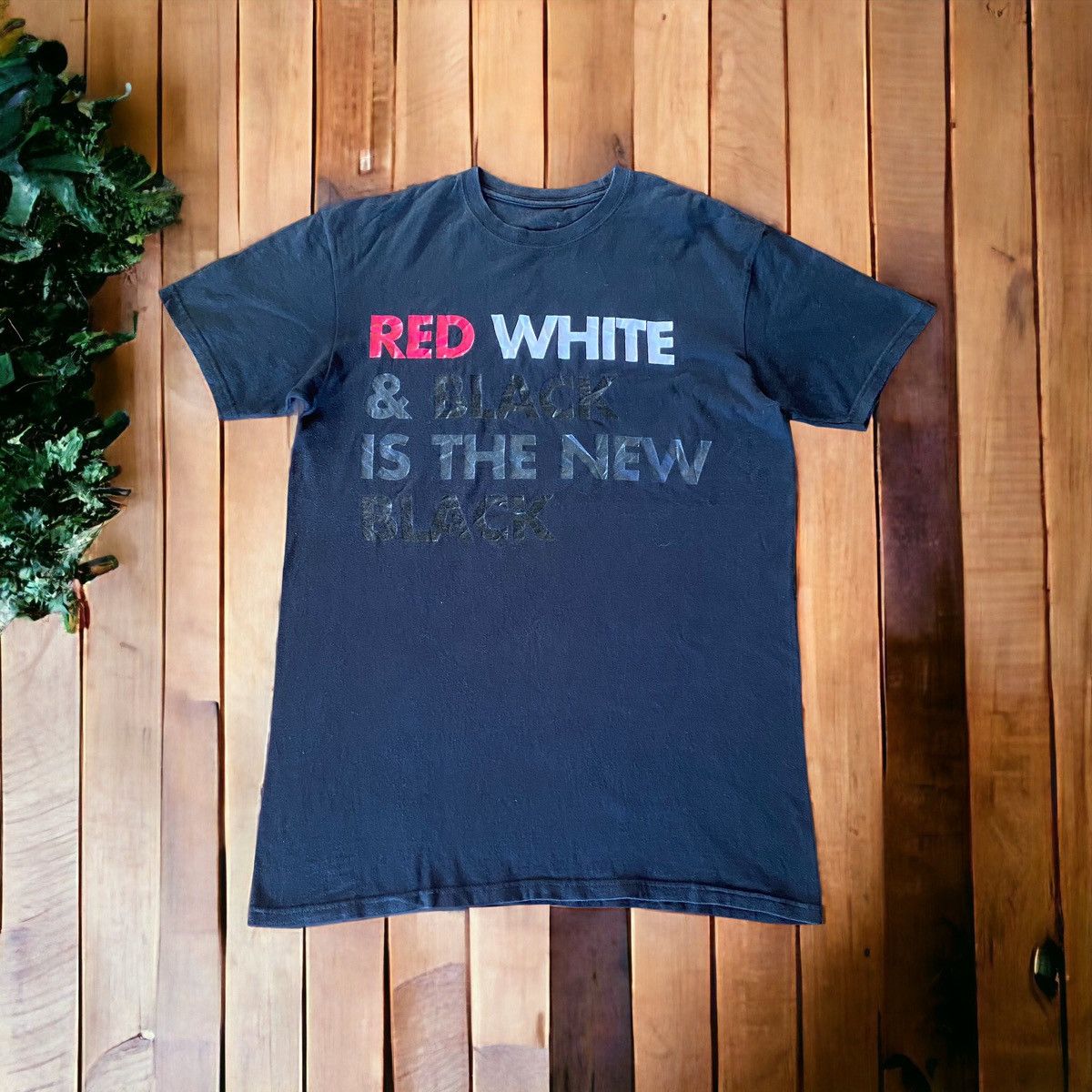Jordan Brand Air Jordan RED WHITE & BLACK IS THE NEW BLACK Shirt Size US L / EU 52-54 / 3 - 1 Thumbnail