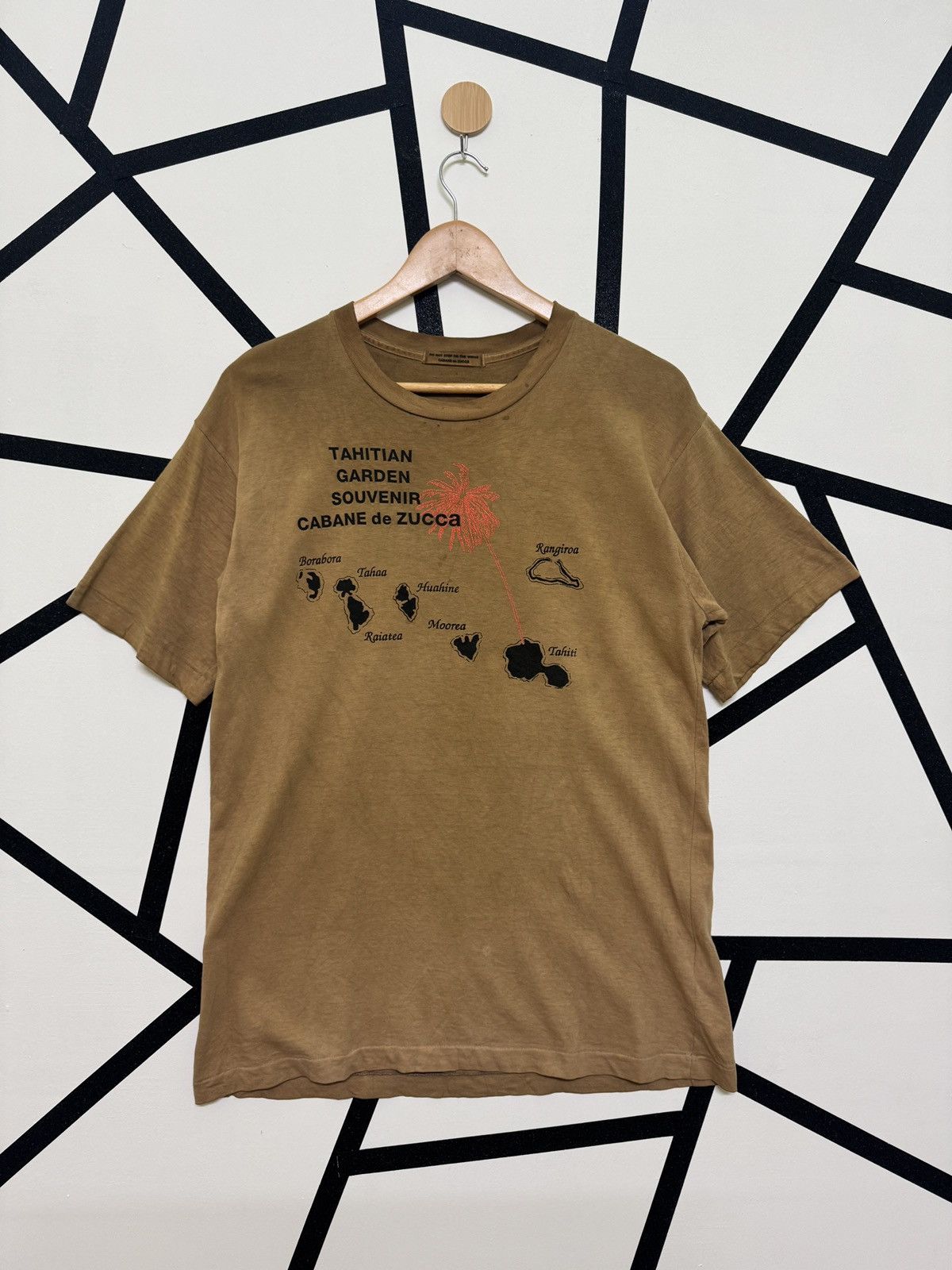 CABANE de ZUCCa Vtg Single Stitch Cabane De Zucca Mud Wash Faded Tee Size US M / EU 48-50 / 2 - 1 Thumbnail