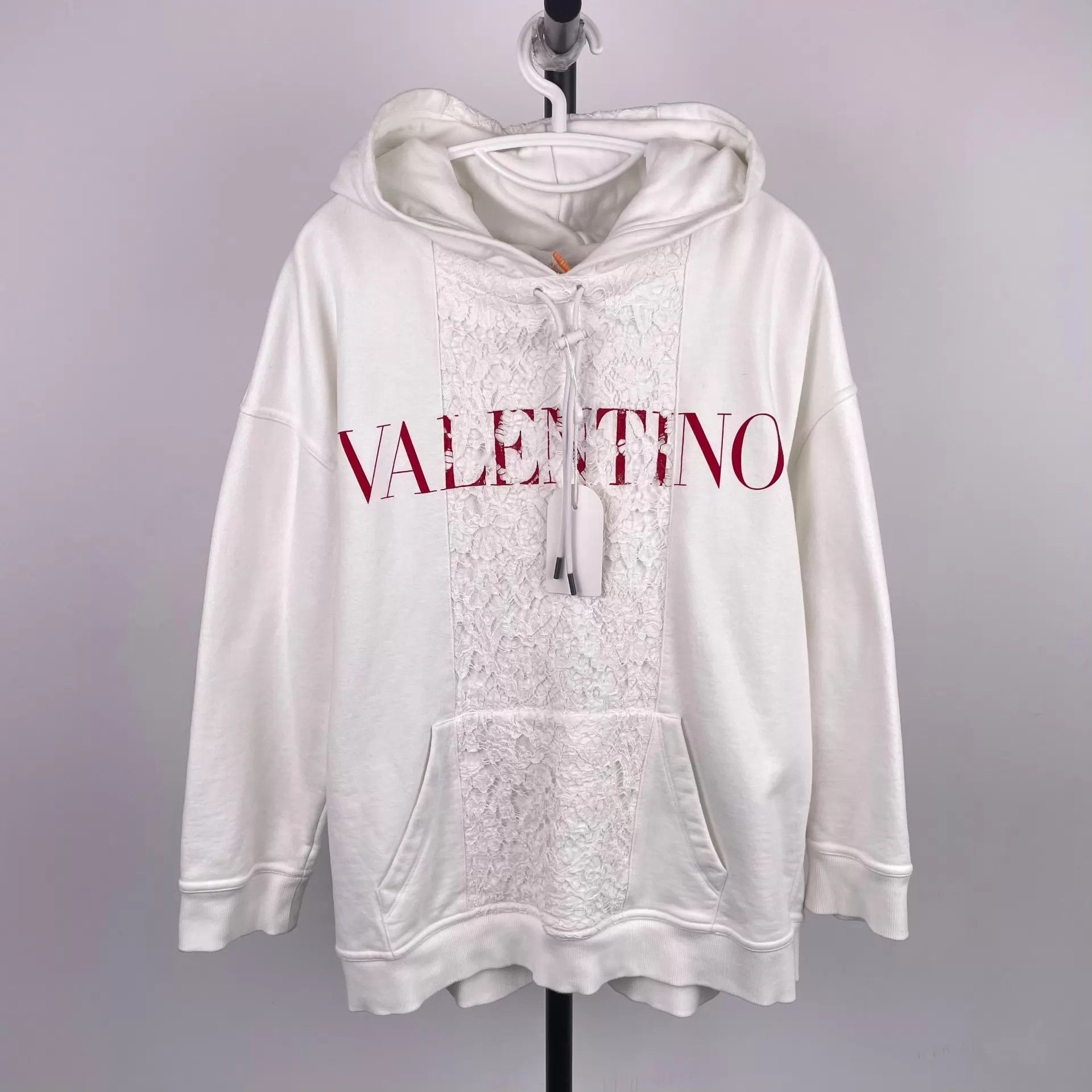 Valentino Valentino White Hoodie S 21 Size S / US 4 / IT 40 - 1 Thumbnail