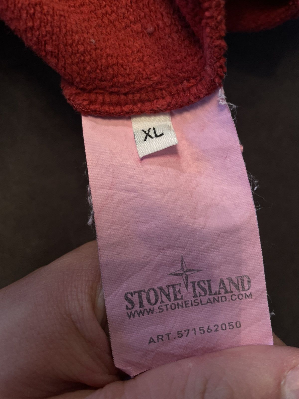 Stone Island Vintage Stone Island Patch Program Red Zip Hoodie – XL Size US XL / EU 56 / 4 - 8 Thumbnail