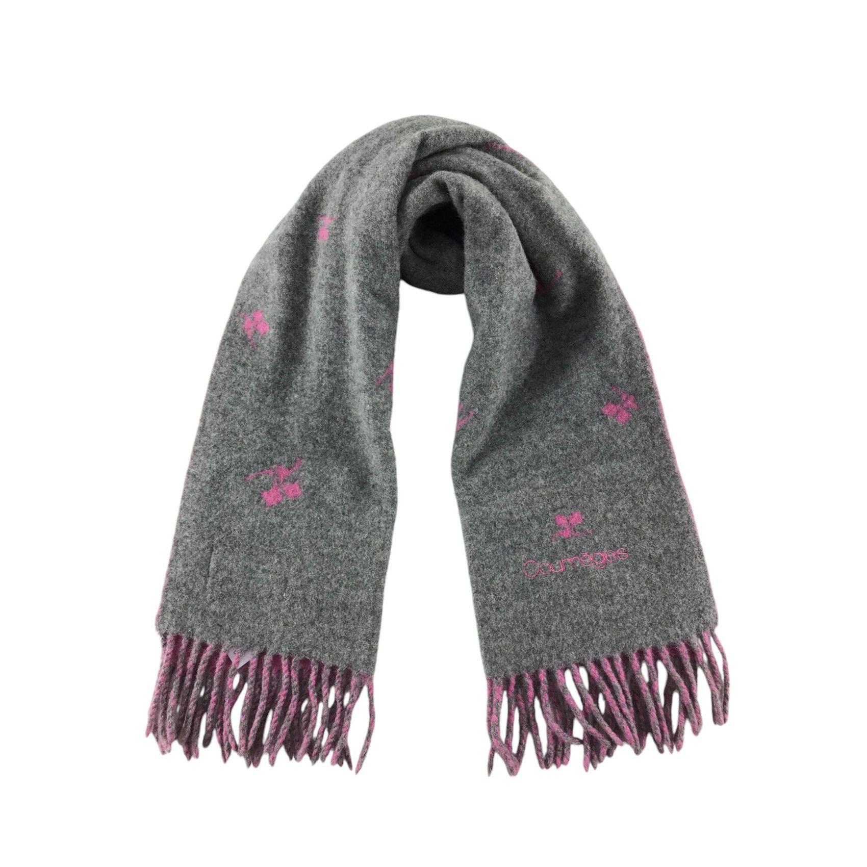 Courreges × Vintage Courreges Scarf / Muffler / Neckwear - WW3040 Size ONE SIZE - 1 Thumbnail