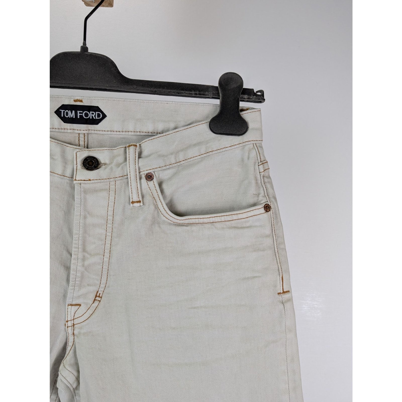 Tom Ford o1rshd1 Slim Denim Jeans in White Size US 32 / EU 48 - 6 Thumbnail