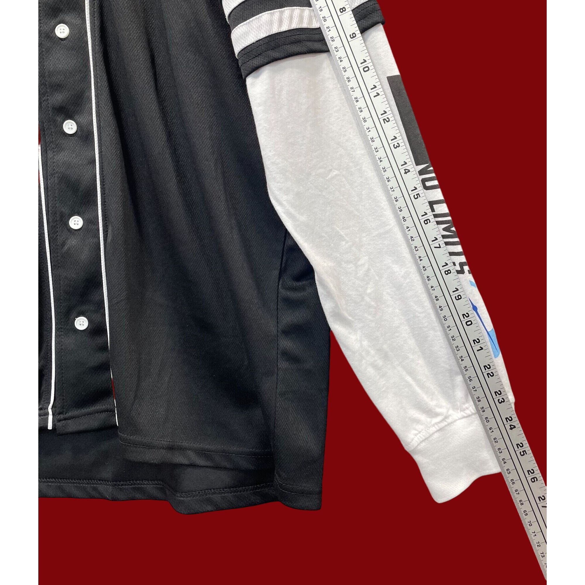 rue21 Rue 21 - Men's Long Sleeve Hoodie - White/Black - Extra Larg Size US XL / EU 56 / 4 - 7 Thumbnail