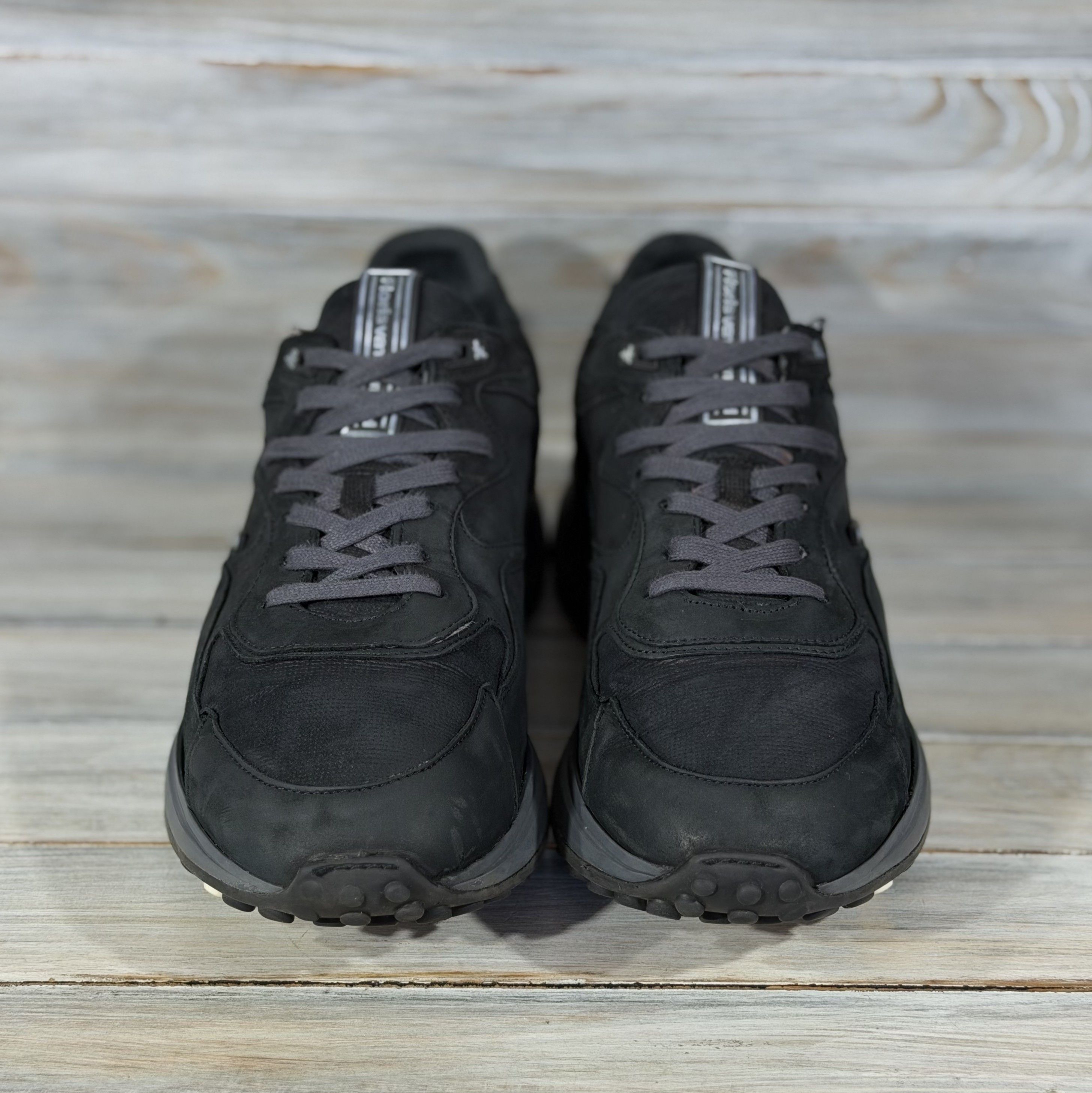 Floris van Bommel FLORIS VAN BOMMEL Noppi Black Leather Sneakers Luxury Size US 10.5 / EU 43-44 - 3 Thumbnail