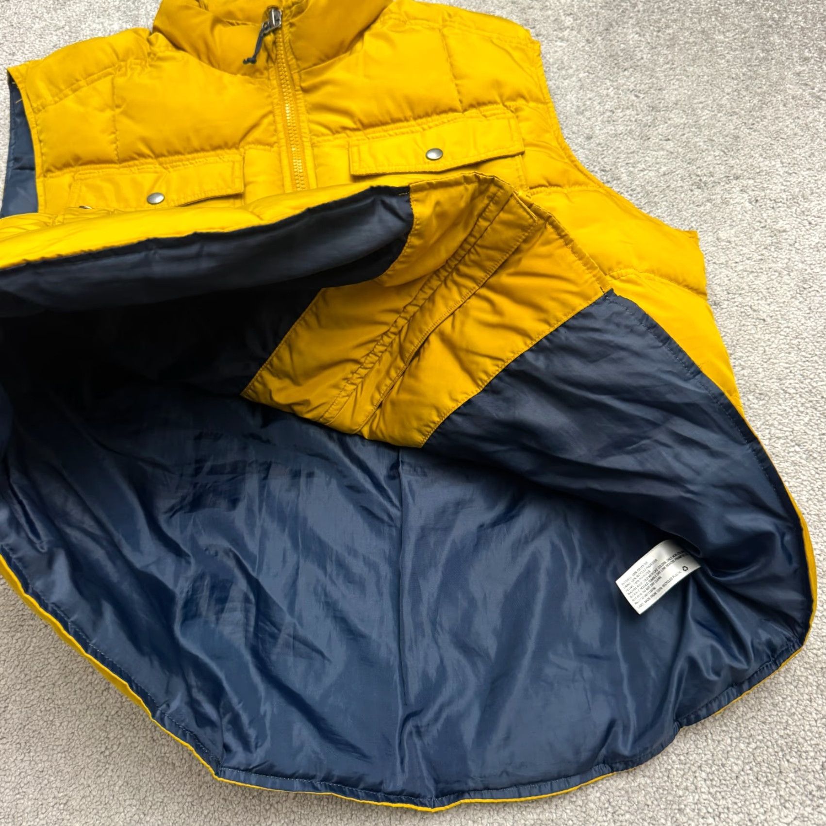 Vintage Goodfellow Co. Puffer Quilted Vest Jacket Mens 2XL Mustard Yellow Full Zip Outdoor Size US XXL / EU 58 / 5 - 4 Thumbnail