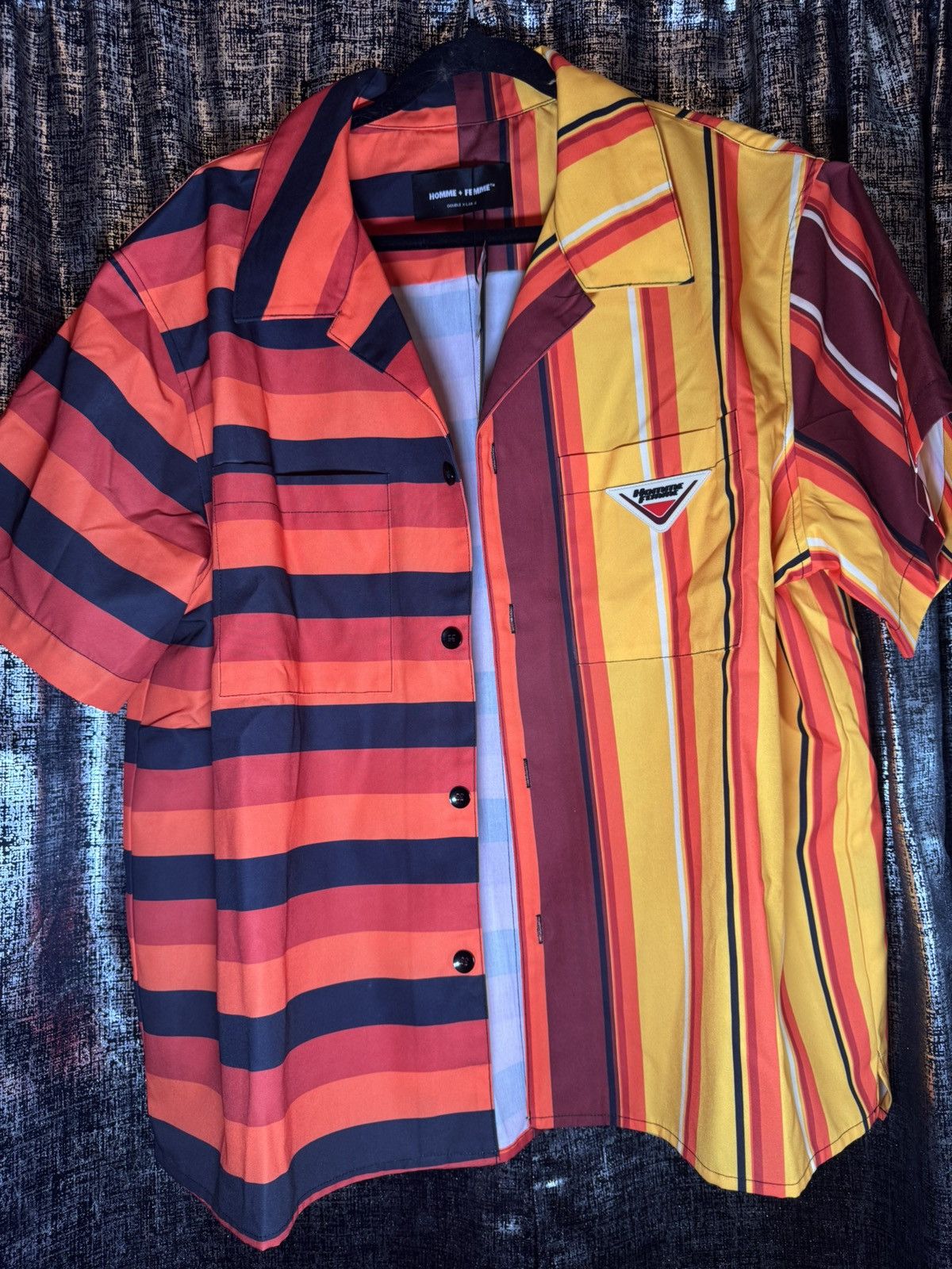 Homme + Femme La Homme Femme Multicolor Short Sleeve Button Down Size US XXL / EU 58 / 5 - 1 Thumbnail