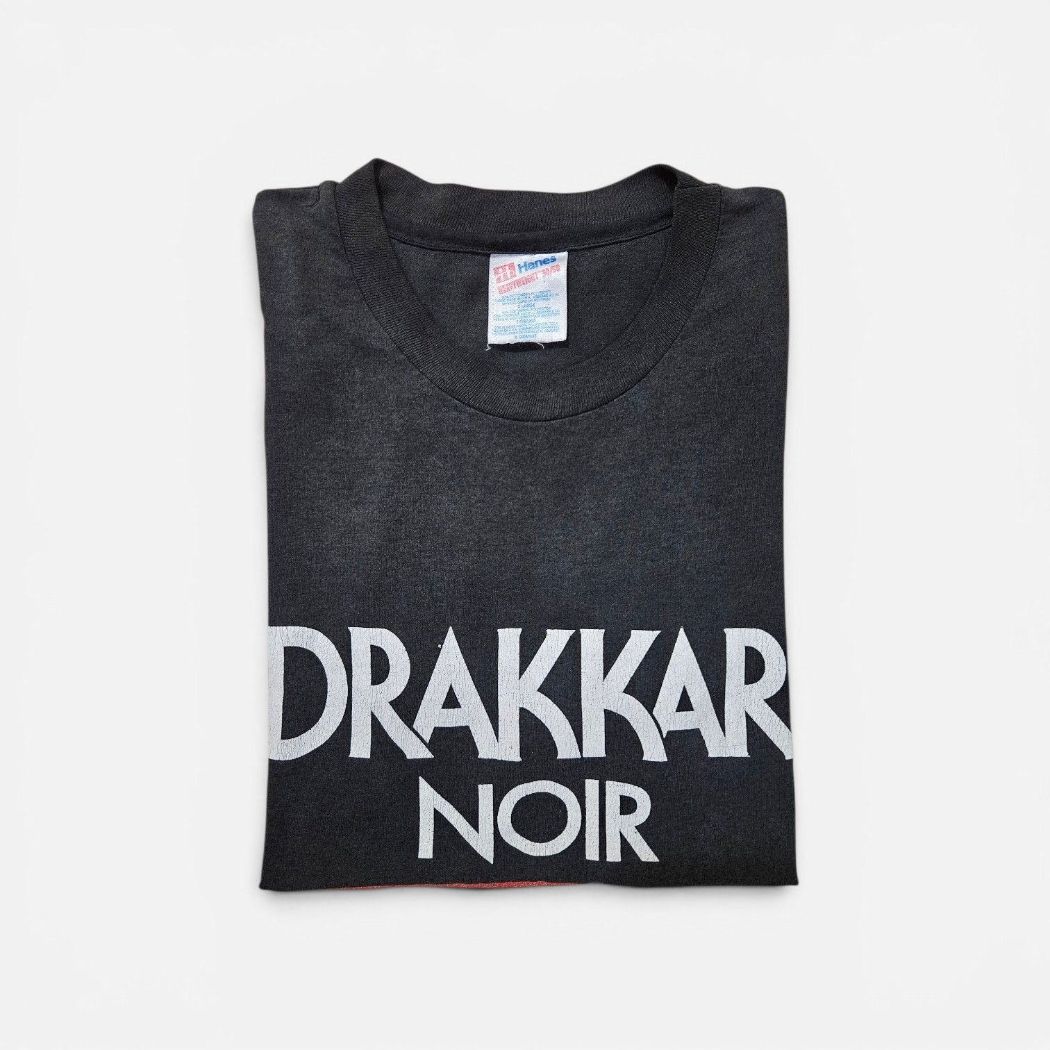 Vintage Vintage 90s Drakkar Noir Spell Out Tshirt Size US M / EU 48-50 / 2 - 5 Thumbnail