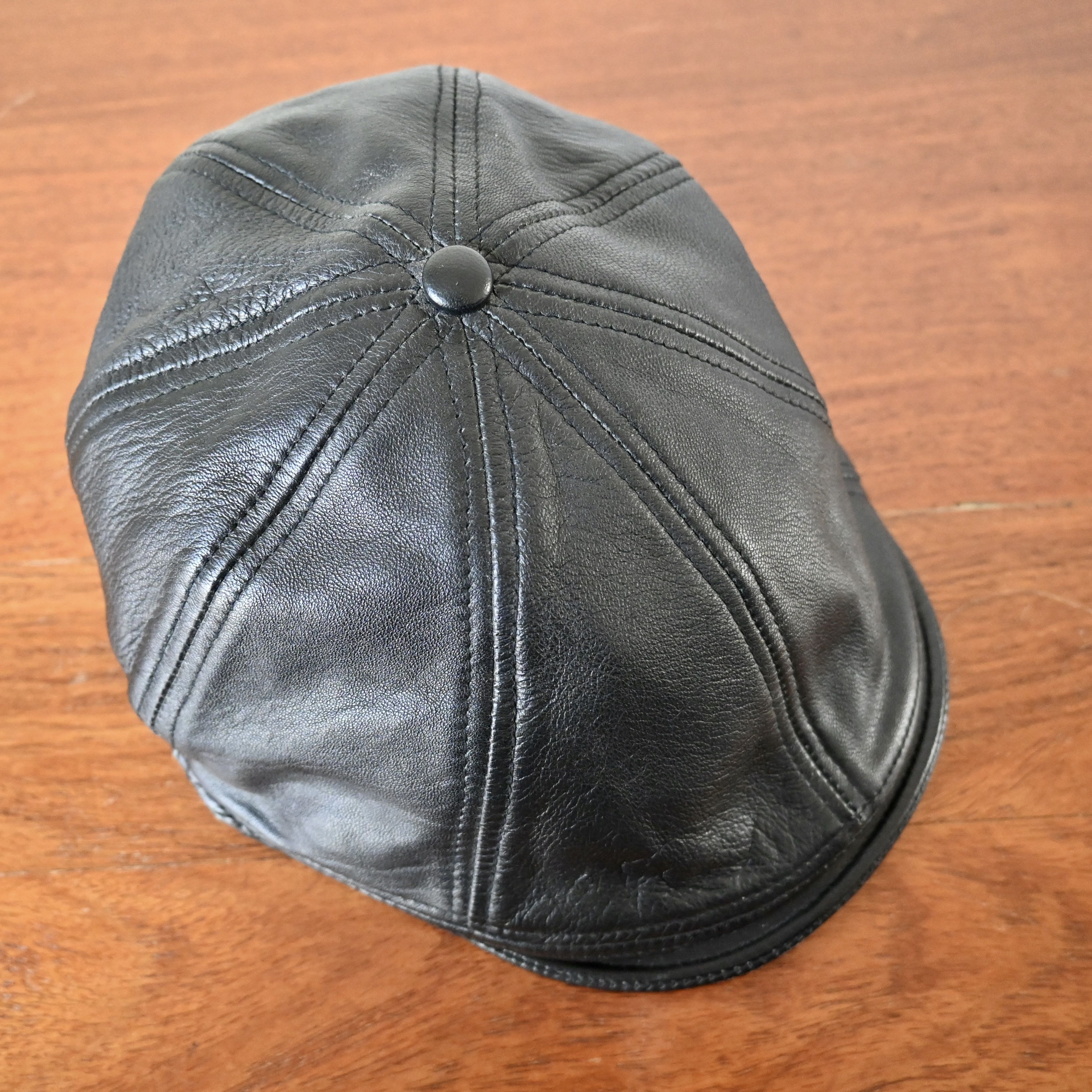 Schott Schott Bros genune lambskin leather hanting hat, made in USA Size ONE SIZE - 6 Thumbnail