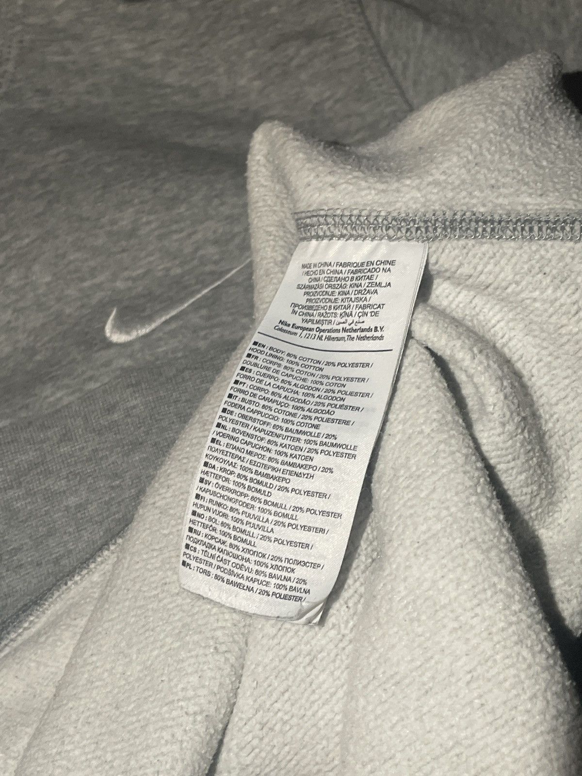 Nike Vintage Nike Hoodie Grey Small Swoosh Logo Size US M / EU 48-50 / 2 - 6 Thumbnail