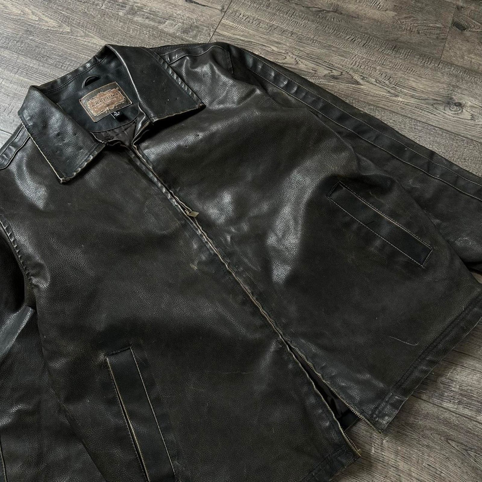 Vintage Vintage 90s Biker USA POW Marines Army Leather Biker Jacket Size US XL / EU 56 / 4 - 3 Thumbnail