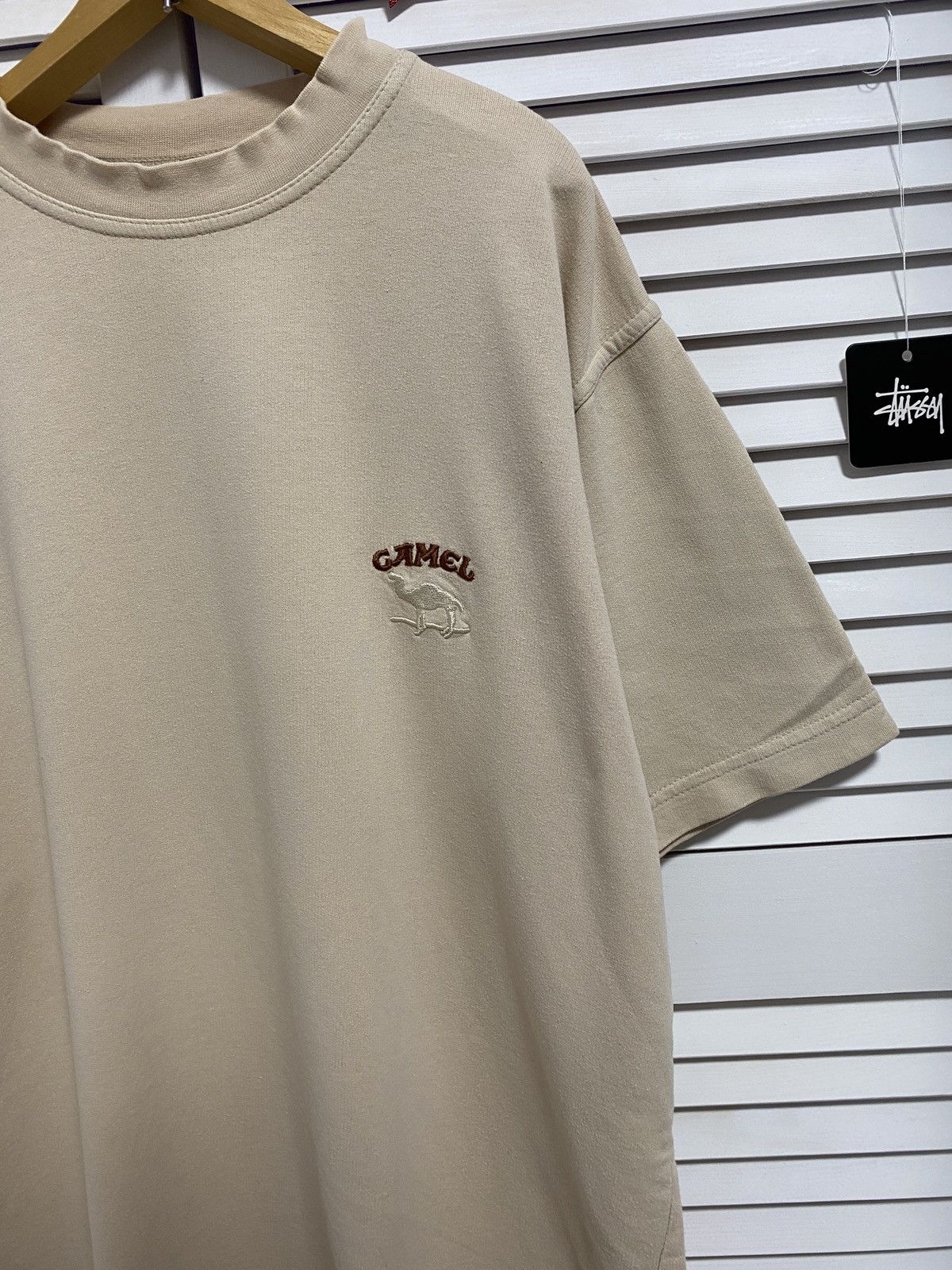 Camel × Vintage 🥯 Vintage 90s Camel Cigarettes Promo Graphic Pocket T Shirt Size US L / EU 52-54 / 3 - 4 Thumbnail