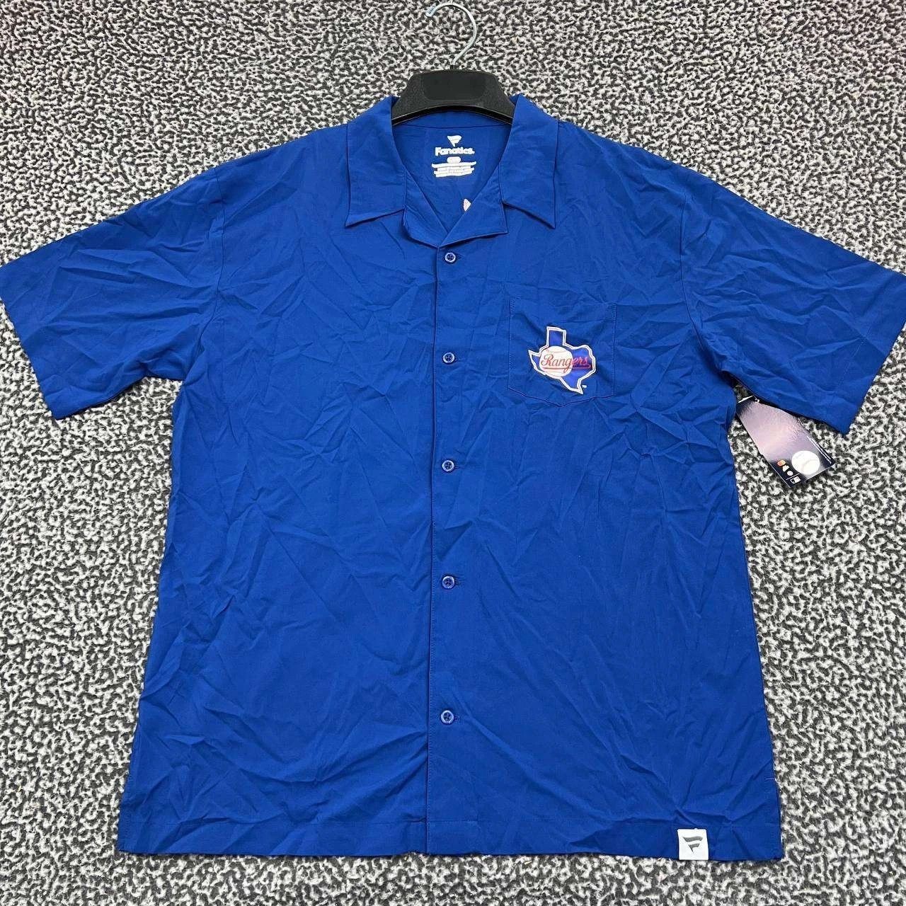 Other Texas Rangers Shirt Men Blue Button Up Short Sleeve New L Size US L / EU 52-54 / 3 - 2 Thumbnail