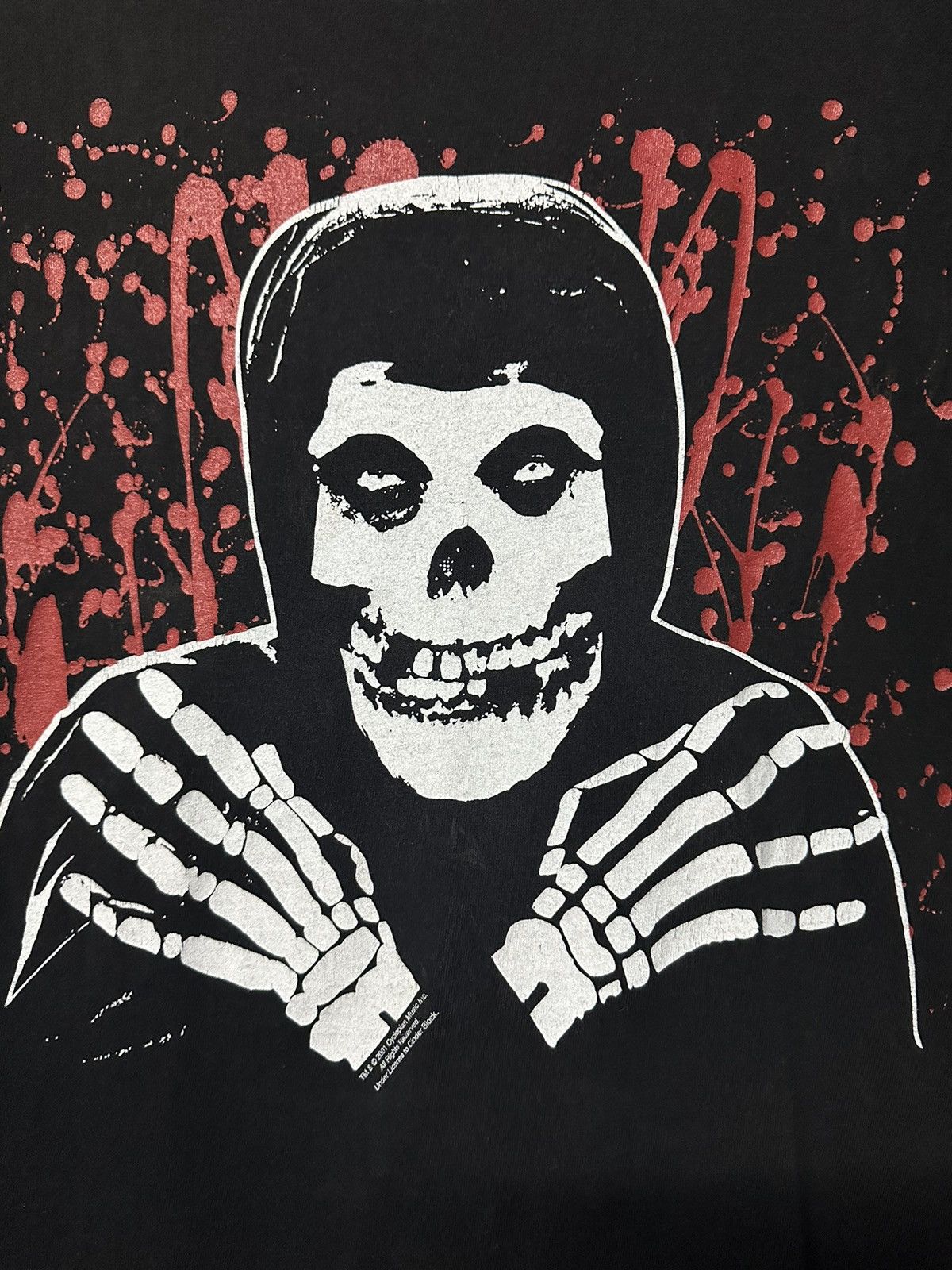 Band Tees Thrashed Vintage Misfits Horror Punk Promo Faded Tee Size US M / EU 48-50 / 2 - 2 Thumbnail