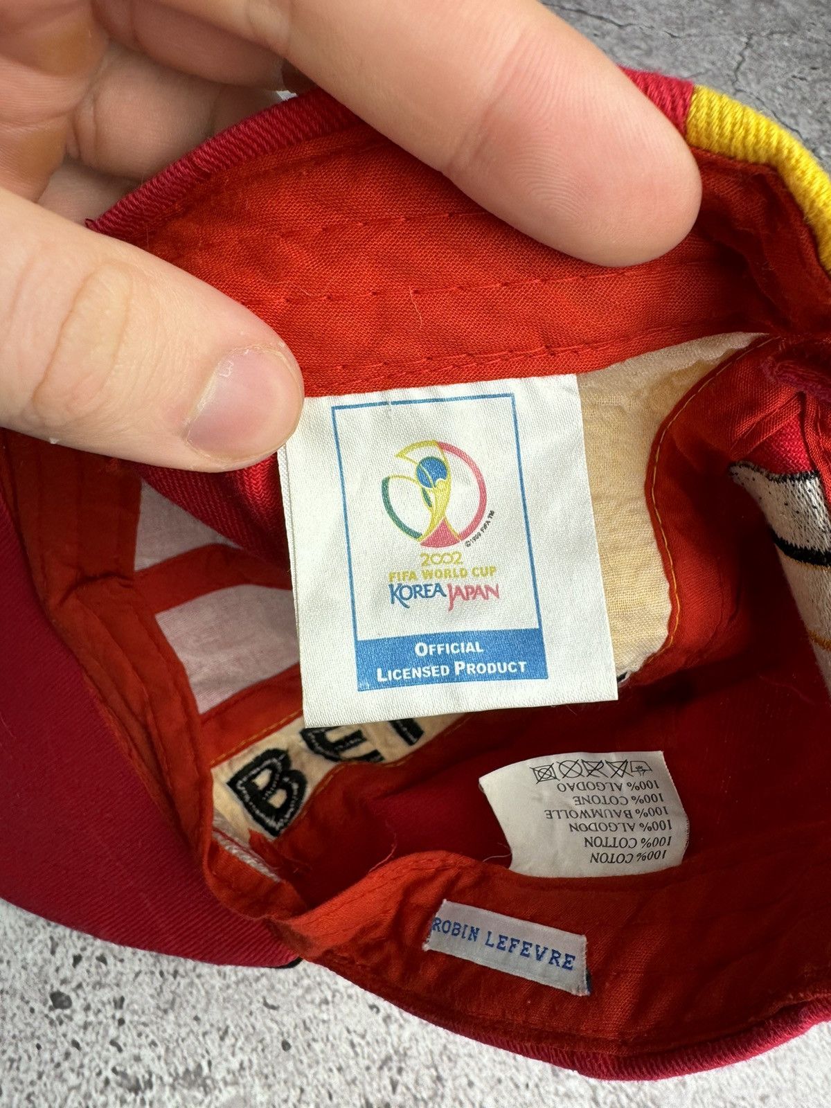 Japanese Brand × Vintage 2002 FIFA World Korea Japan Cap Hat Soccer Team Vintage Size ONE SIZE - 4 Thumbnail