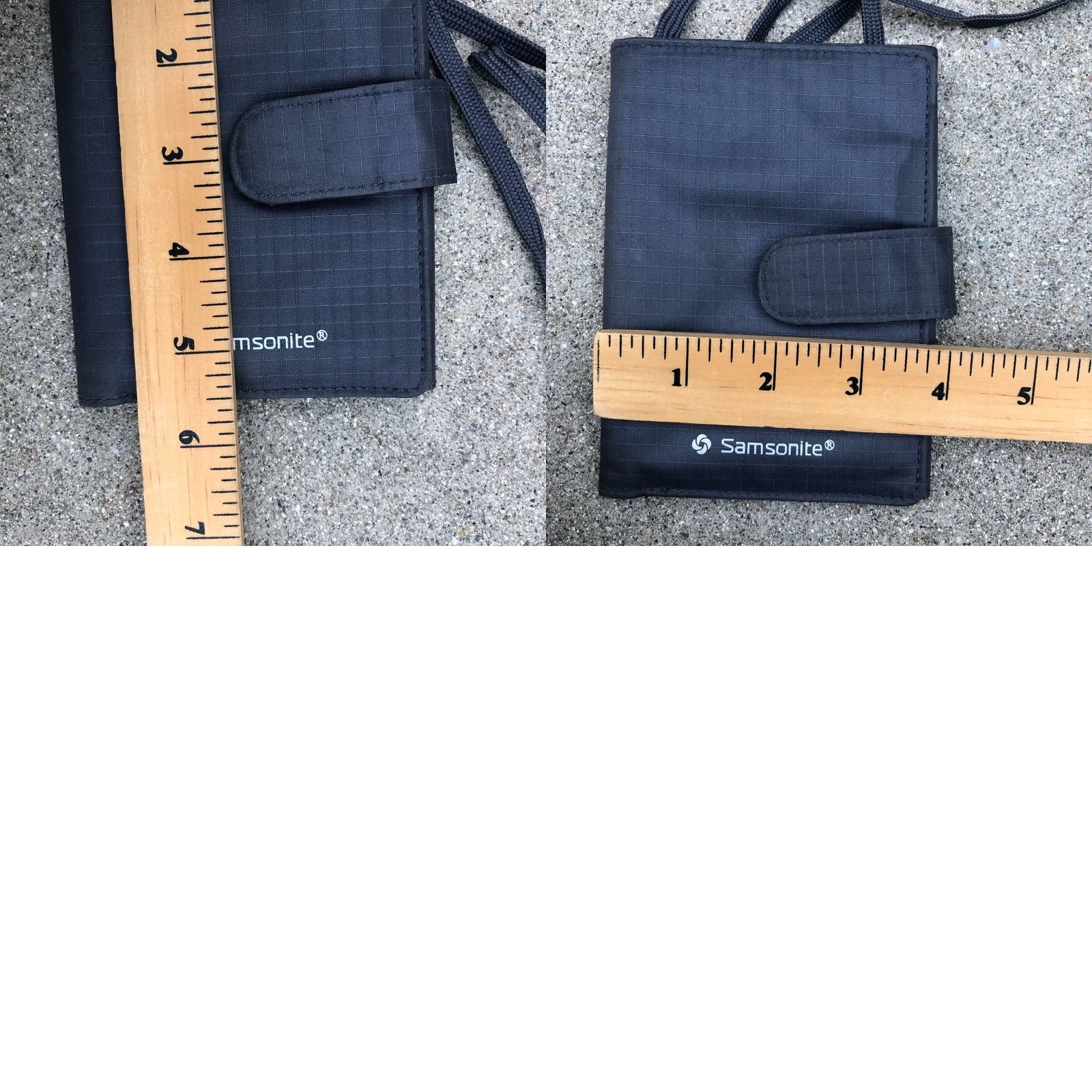 Samsonite SAMSONITE Rip Stop Neck Travel Wallet Grey Passport Holder Card 4x5.5 Mens Wallet Grey RIPSTOP Neck Travel Wallet Passport Holder Card 4x5.5 Size ONE SIZE - 8 Thumbnail