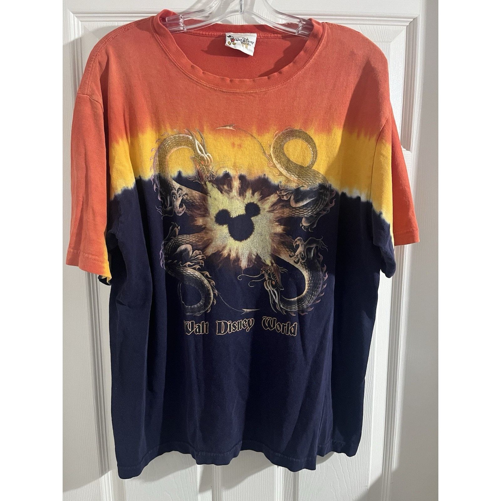 Disney Vtg Walt Disney World Dragon Tie Dye Shirt Sz M Mickey Mouse Size US M / EU 48-50 / 2 - 1 Thumbnail
