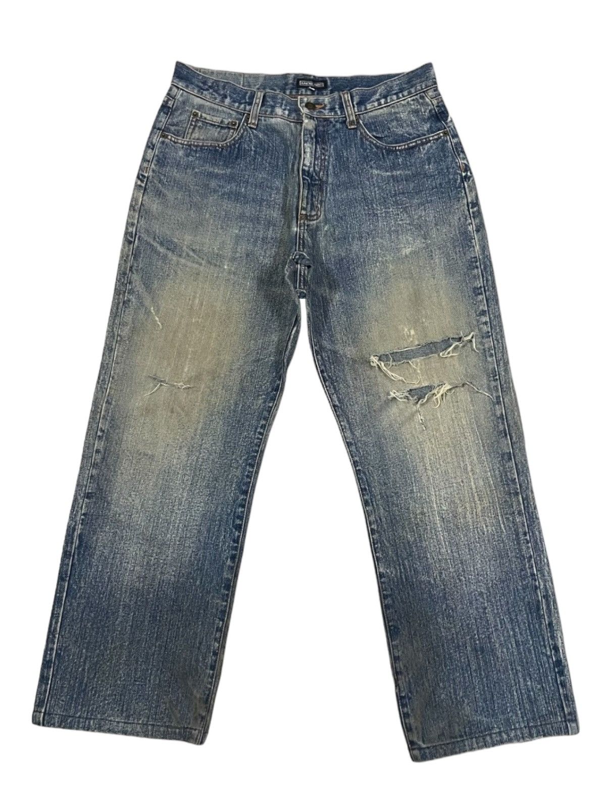 Hysteric Glamour Vintage Japanese Streetwear Ripped Baggy Mud Washed Jeans Size US 32 / EU 48 - 1 Thumbnail