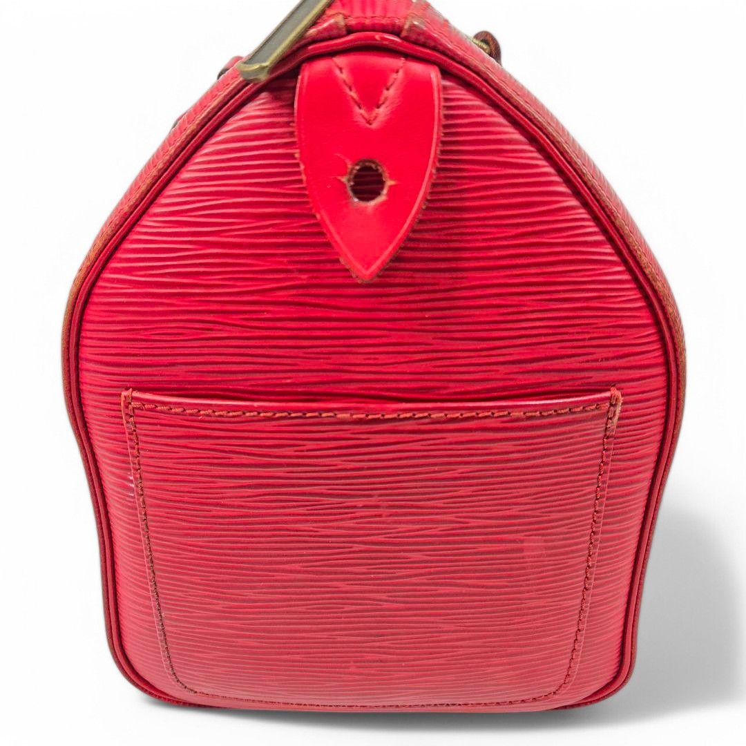 Louis Vuitton Louis Vuitton - Speedy 25 Red Handbag LV Mini Epi Size ONE SIZE - 6 Thumbnail