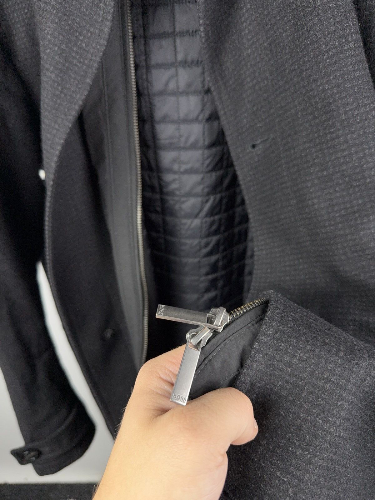 Hugo Boss Designer 00s Hugo Boss Archive Retro Luxury Hevy coat jacket Size US XL / EU 56 / 4 - 13 Thumbnail