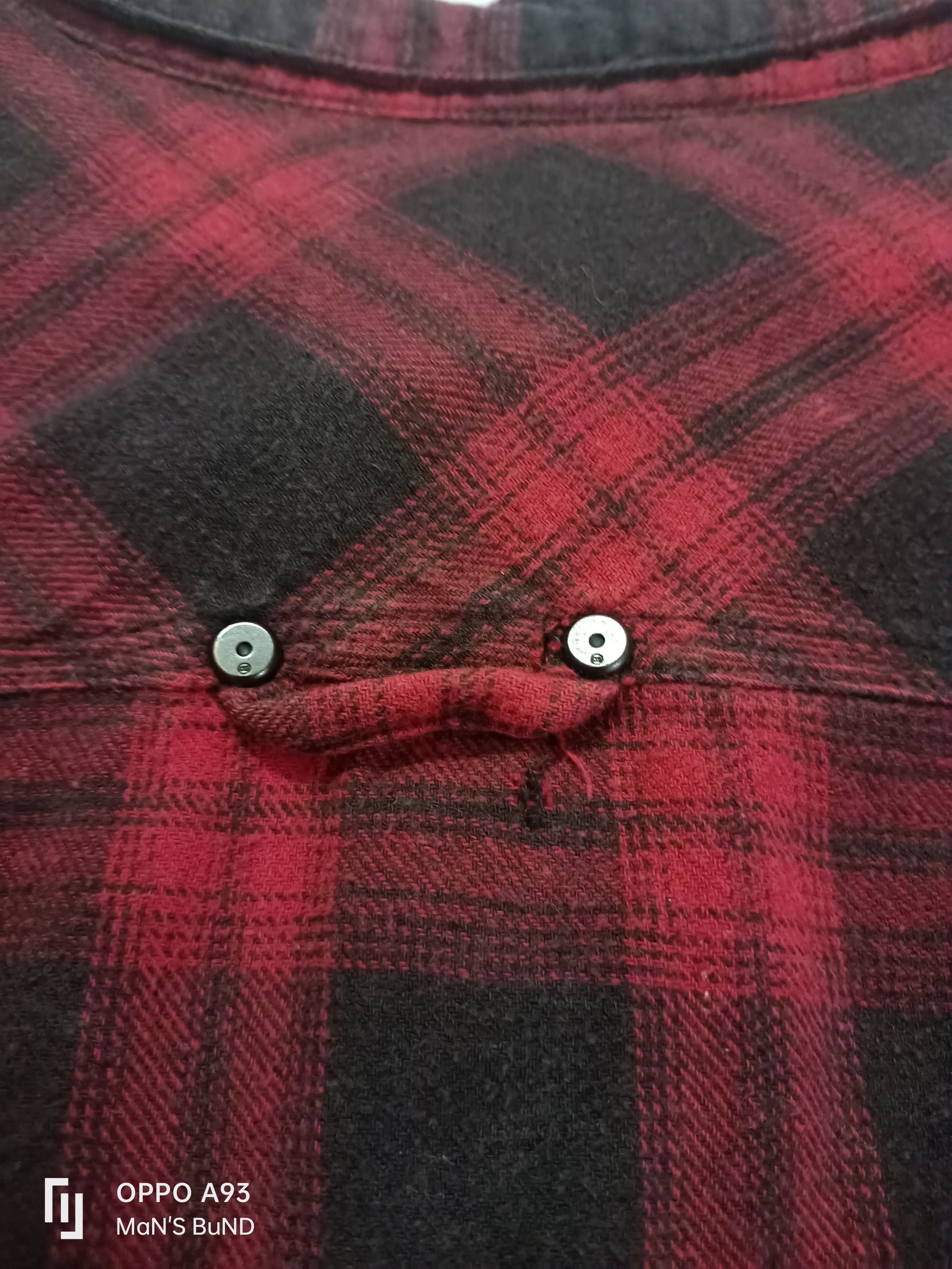 Flannel × Harley Davidson × Vintage HARLEY DAVIDSON Men's Red Plaid Flannel Slim Fit 99023-16VM Size US XL / EU 56 / 4 - 17 Thumbnail