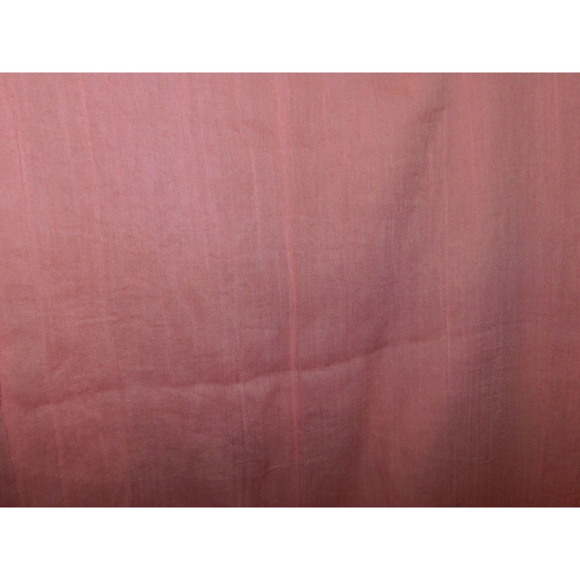 Other Coquette Scrunched Light Pink Lightweight Scarf With Fringe Size ONE SIZE - 4 Thumbnail
