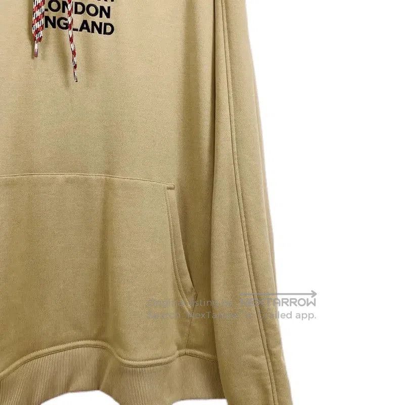 Burberry Burberry Beige Cotton Women's Cropped Hoodie. Size XL / US 12-14 / IT 48-50 - 3 Thumbnail
