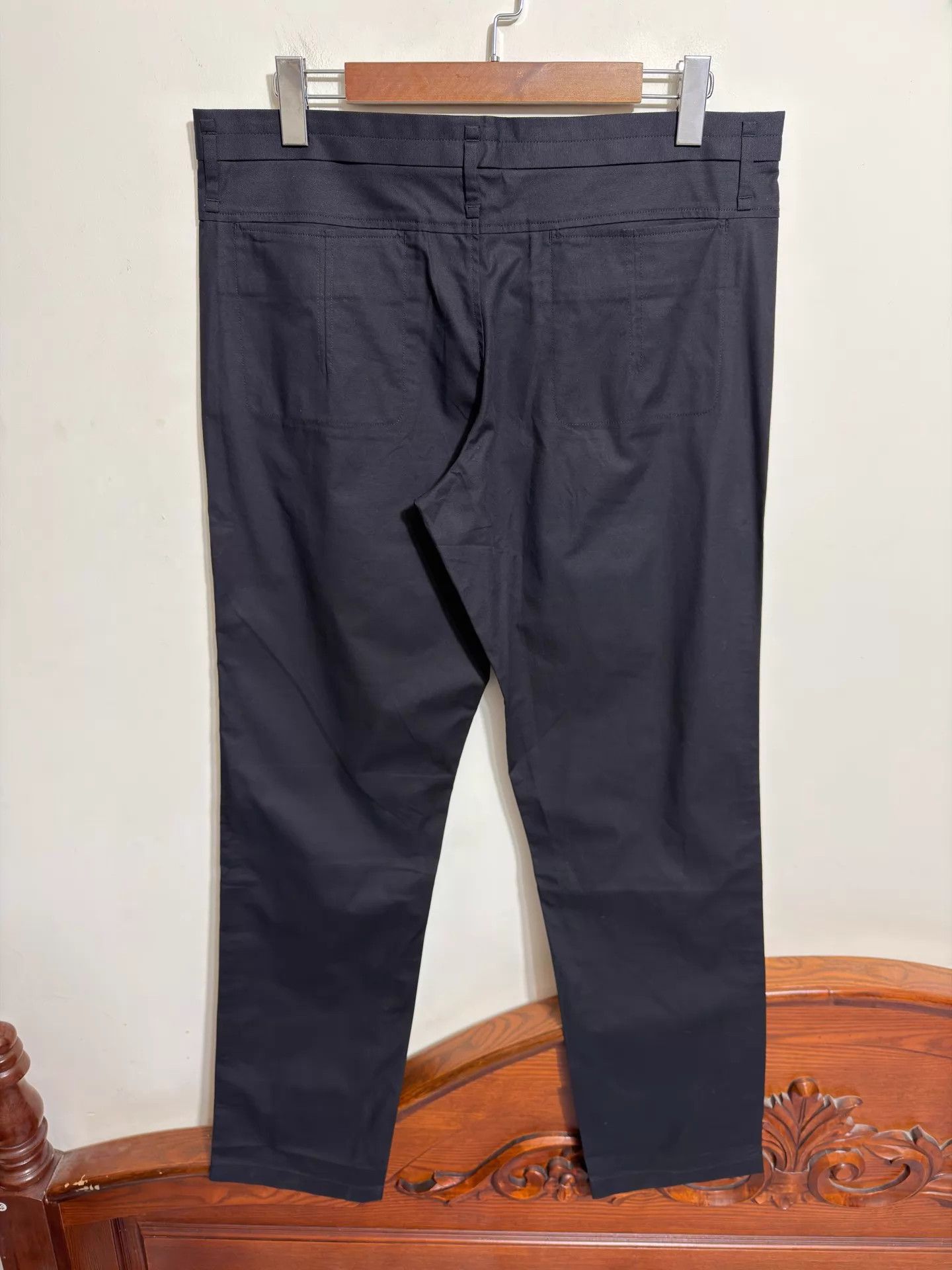 Jil Sander Jil Sander Black Slim Cotton Pants 52/54 Size US 38 / EU 54 - 2 Thumbnail