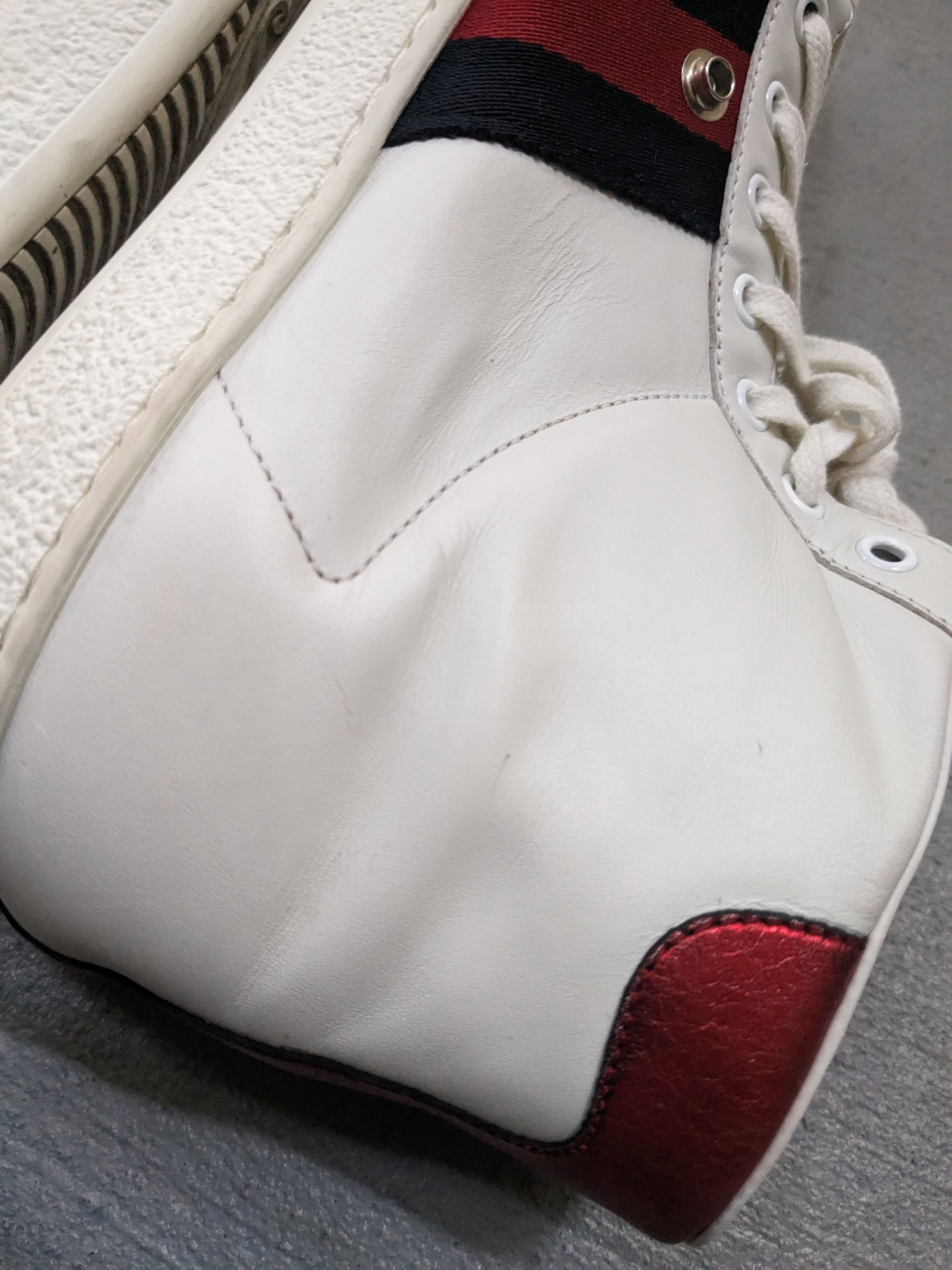 Gucci Gucci Ace Sneakers Size 9 White Leather High Tops Size US 9 / EU 42 - 10 Thumbnail