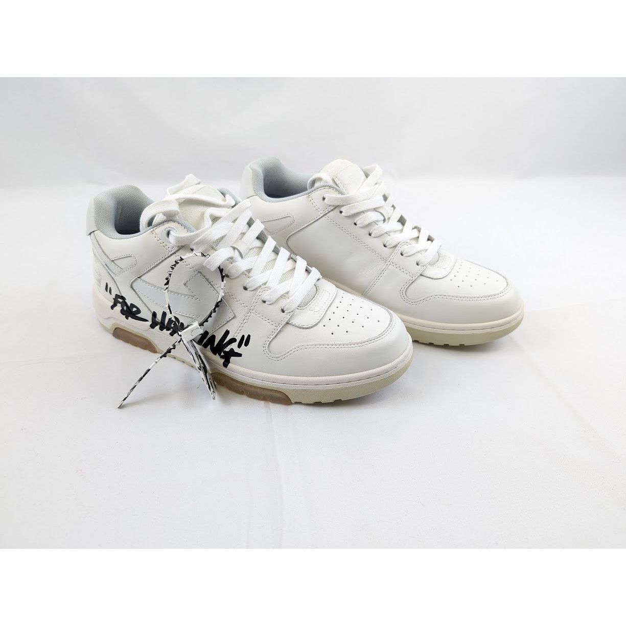 Off-White o1rshd1 Out Of Office Calf Low-Top Sneakers in White Size US 11 / EU 44 - 13 Thumbnail