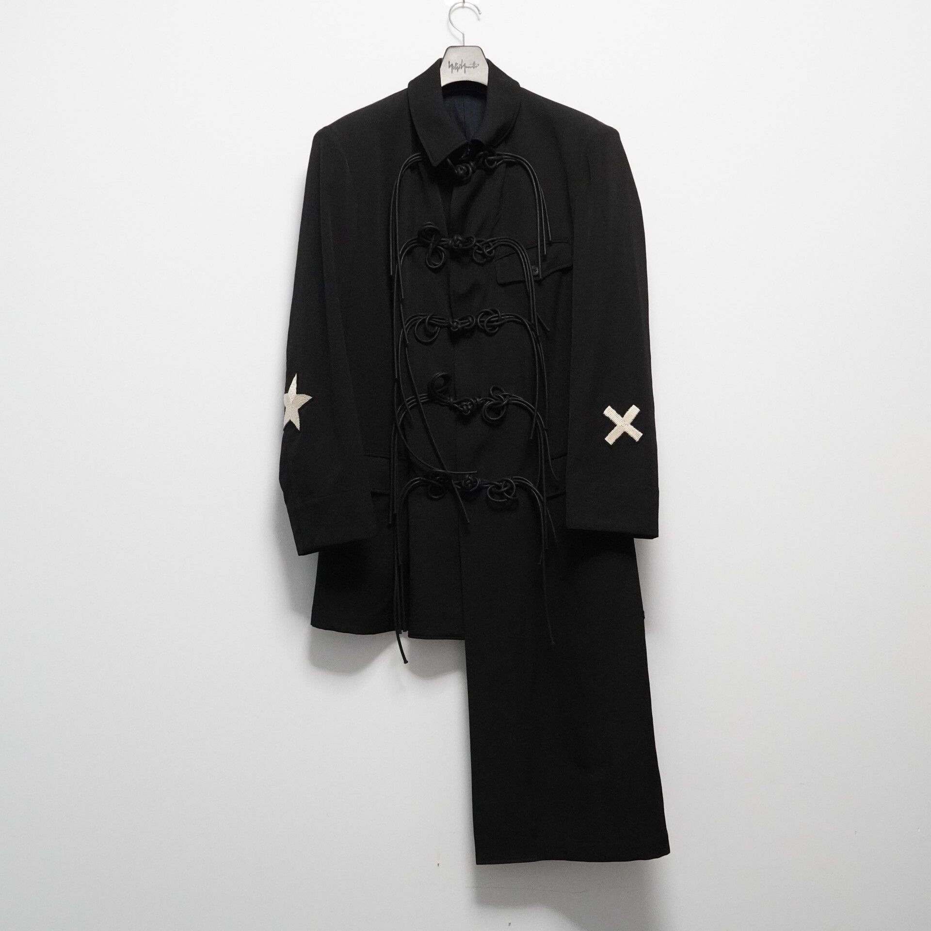 Yohji Yamamoto Yohji Yamamoto Star Embroidered Coat Size L / US 10 / IT 46 - 1 Thumbnail