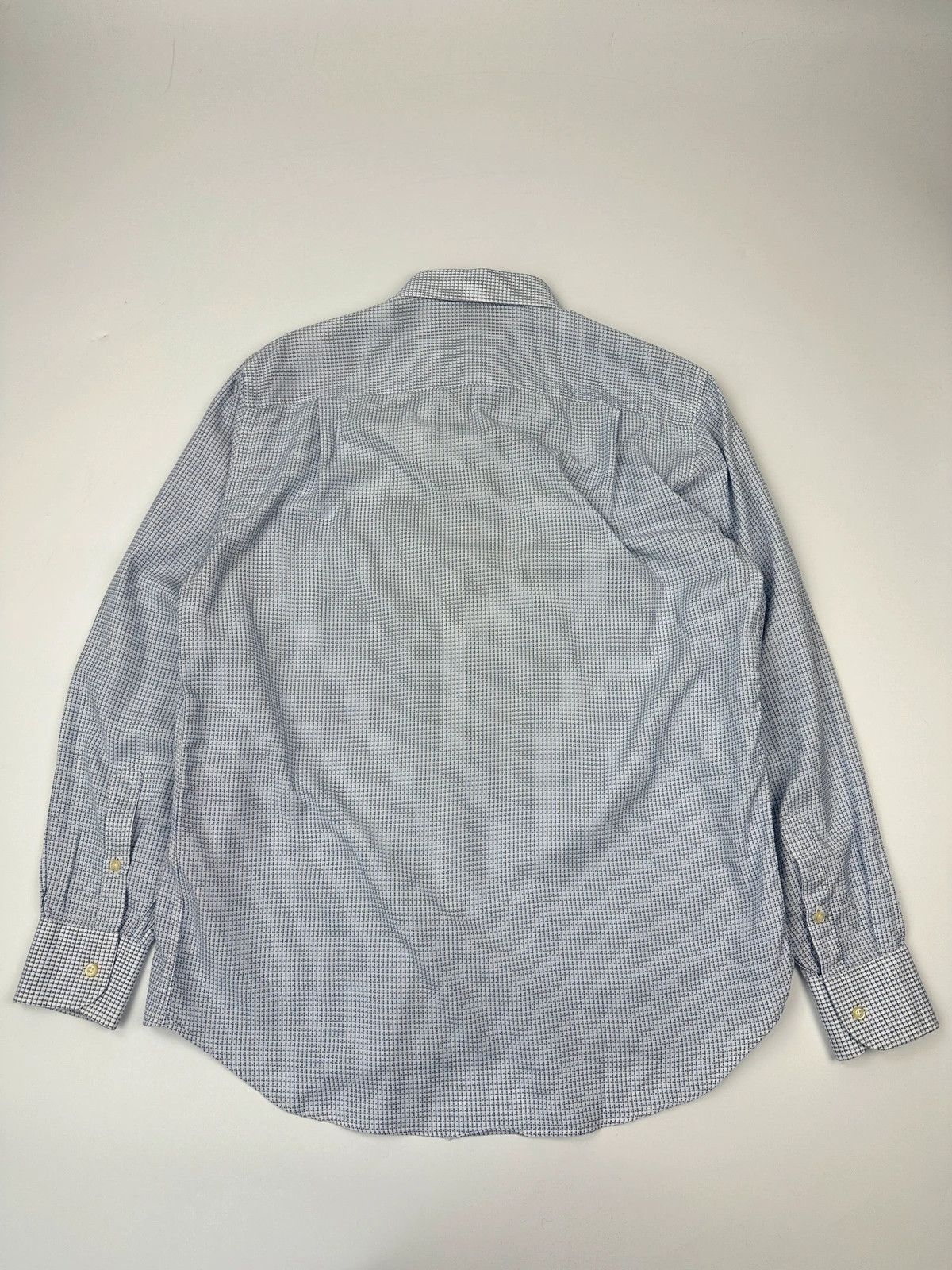 Dolce & Gabbana Dolce & Gabbana 90s Micro Checkered Dress Pocket Shirt Size US L / EU 52-54 / 3 - 4 Thumbnail