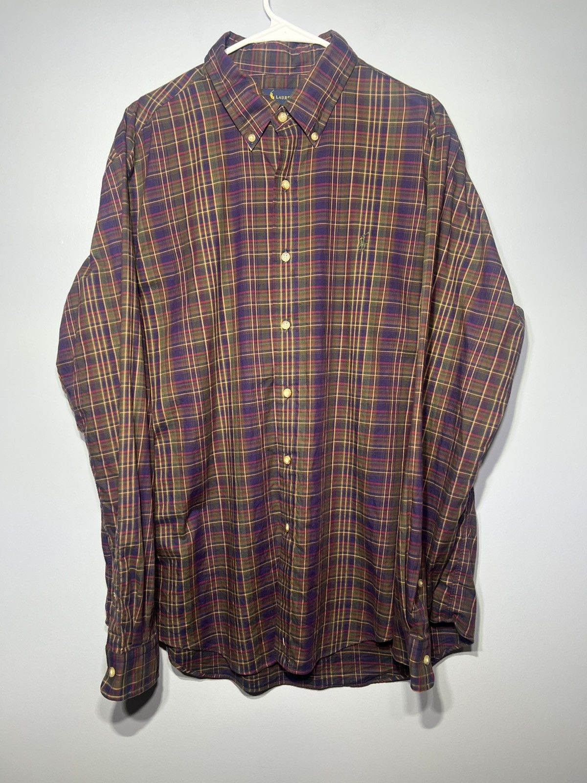 Polo Ralph Lauren Polo Ralph Lauren Royal Stewart Tartan Checkered Plaid L/S Size US XL / EU 56 / 4 - 2 Thumbnail