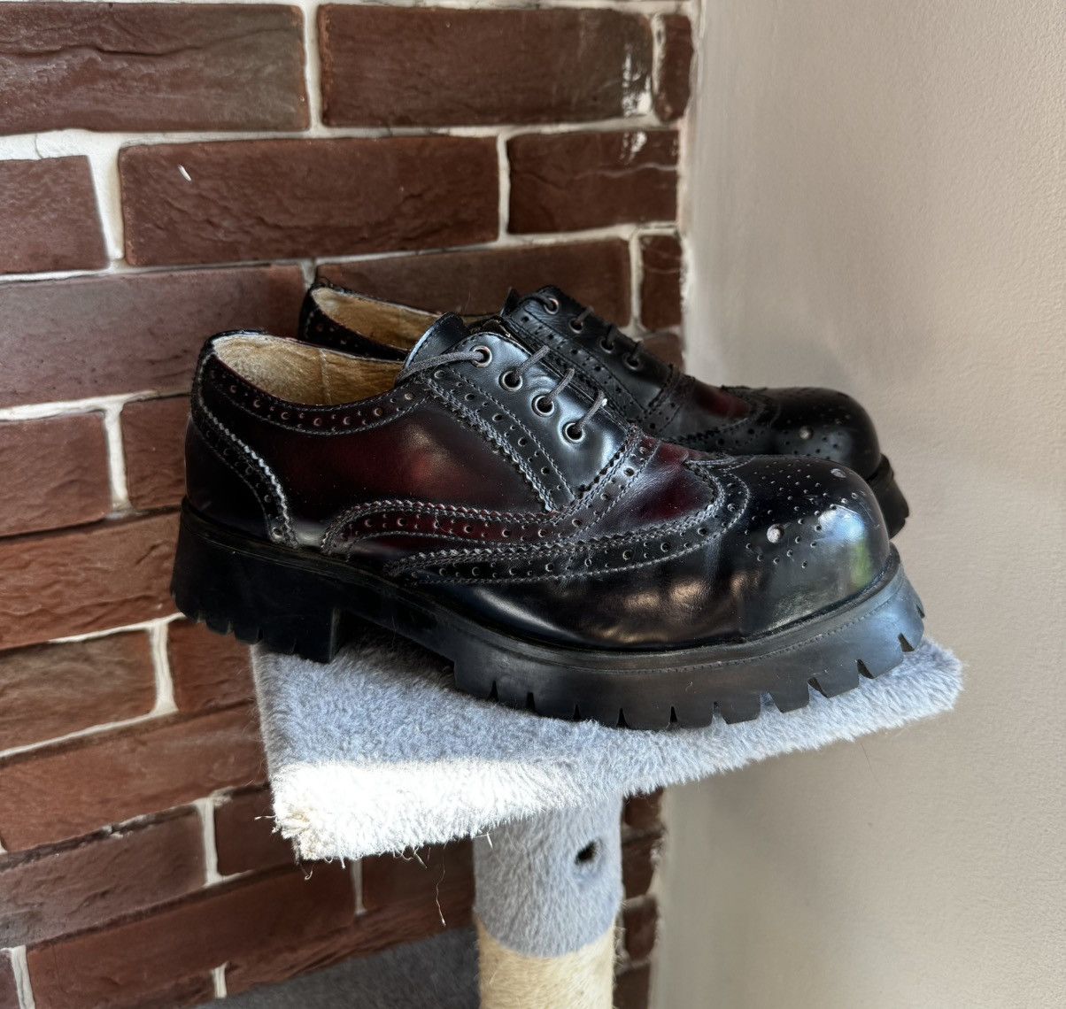 Leather Rare Vintage Ranger Avant Garde Platform Derby Leather Boots Size US 9 / EU 42 - 1 Thumbnail