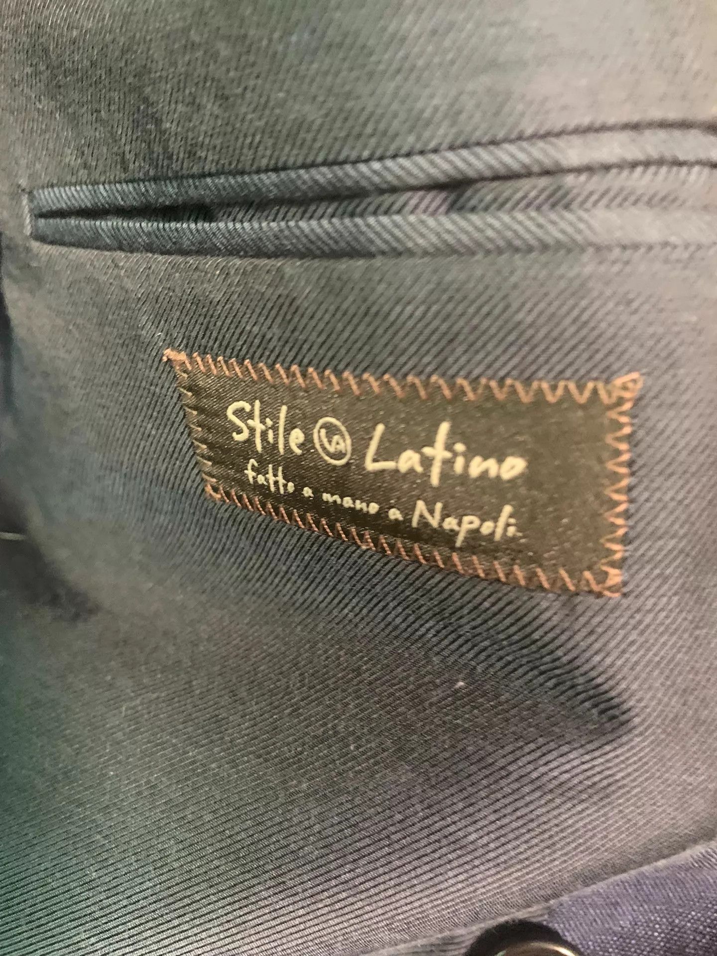 Stile Latino stile latino Napoli suit 46 56/44 Wool Linen Casual Mint Size 46R - 4 Thumbnail