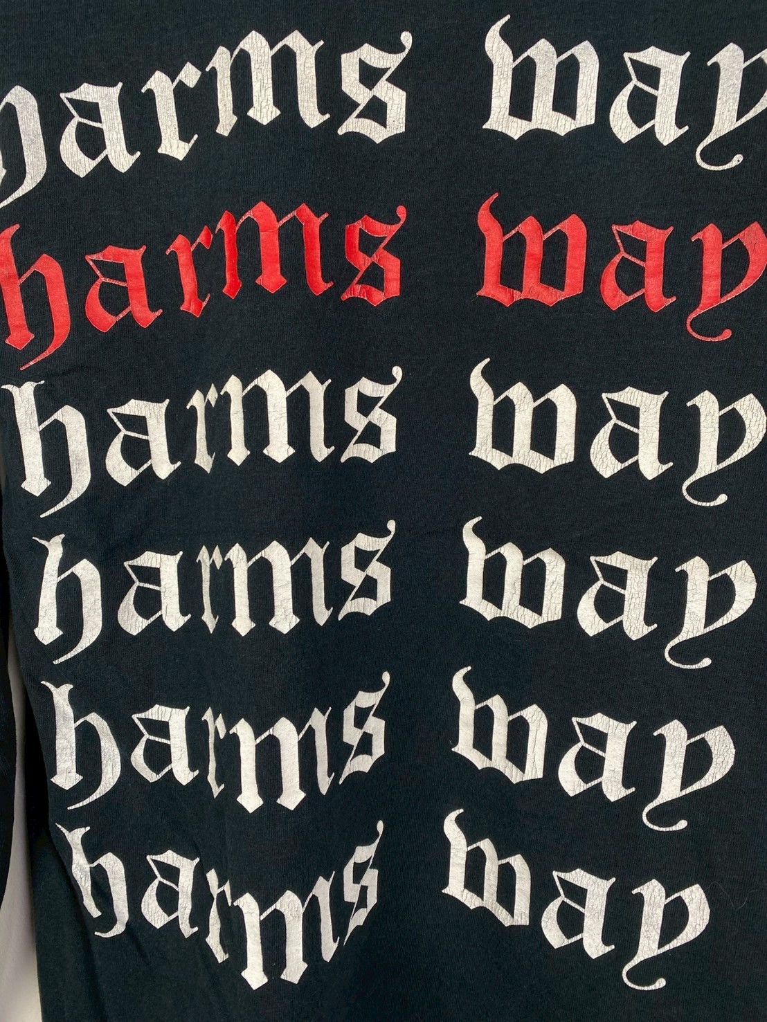 Vintage Harm's Way No God No Master Long Sleeves T-Shirts DO1200 Size US S / EU 44-46 / 1 - 8 Thumbnail