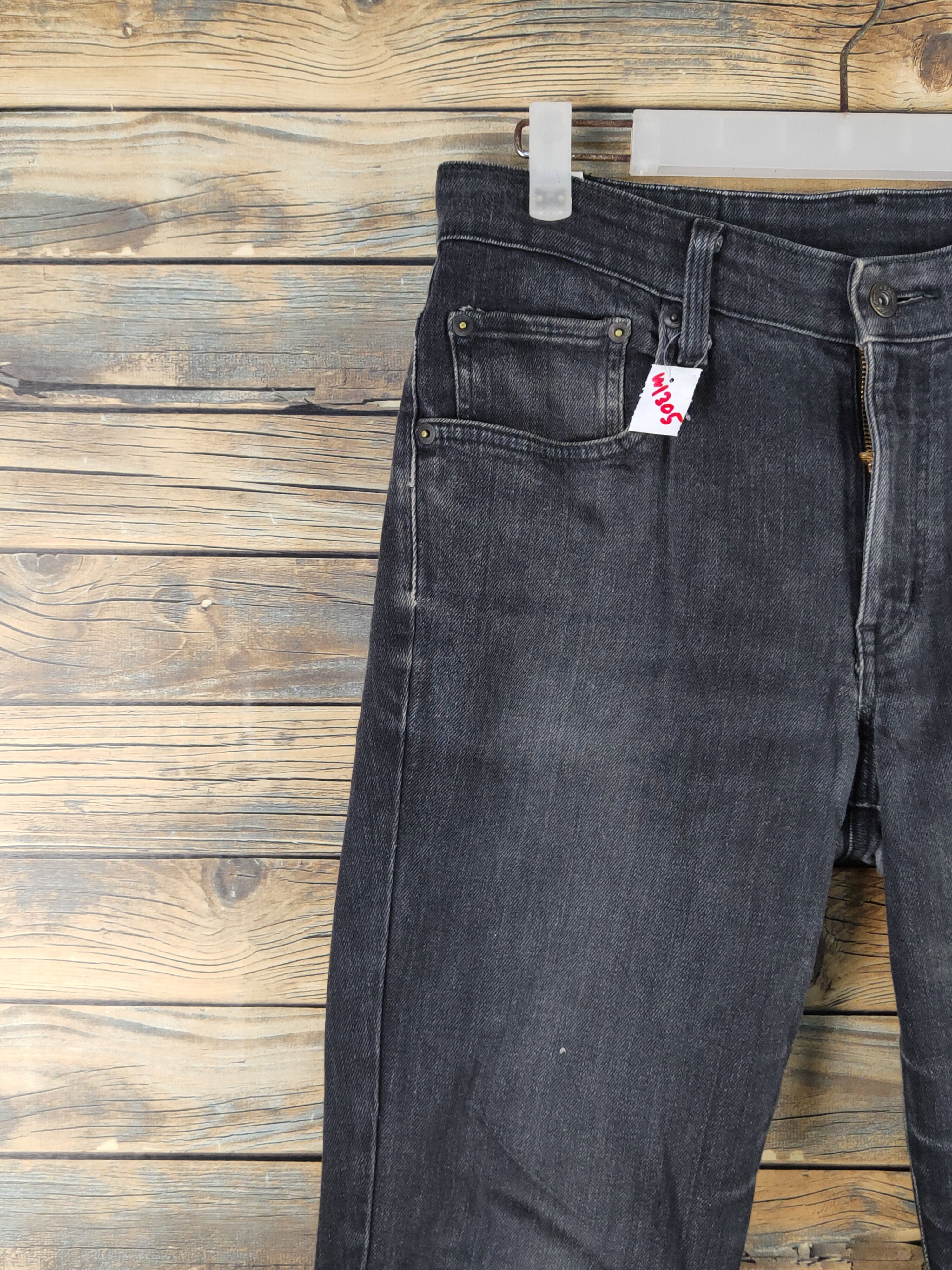 Edwin Edwin Black Distressed Ripped denim Jeans #W1305 Size US 31 - 3 Thumbnail